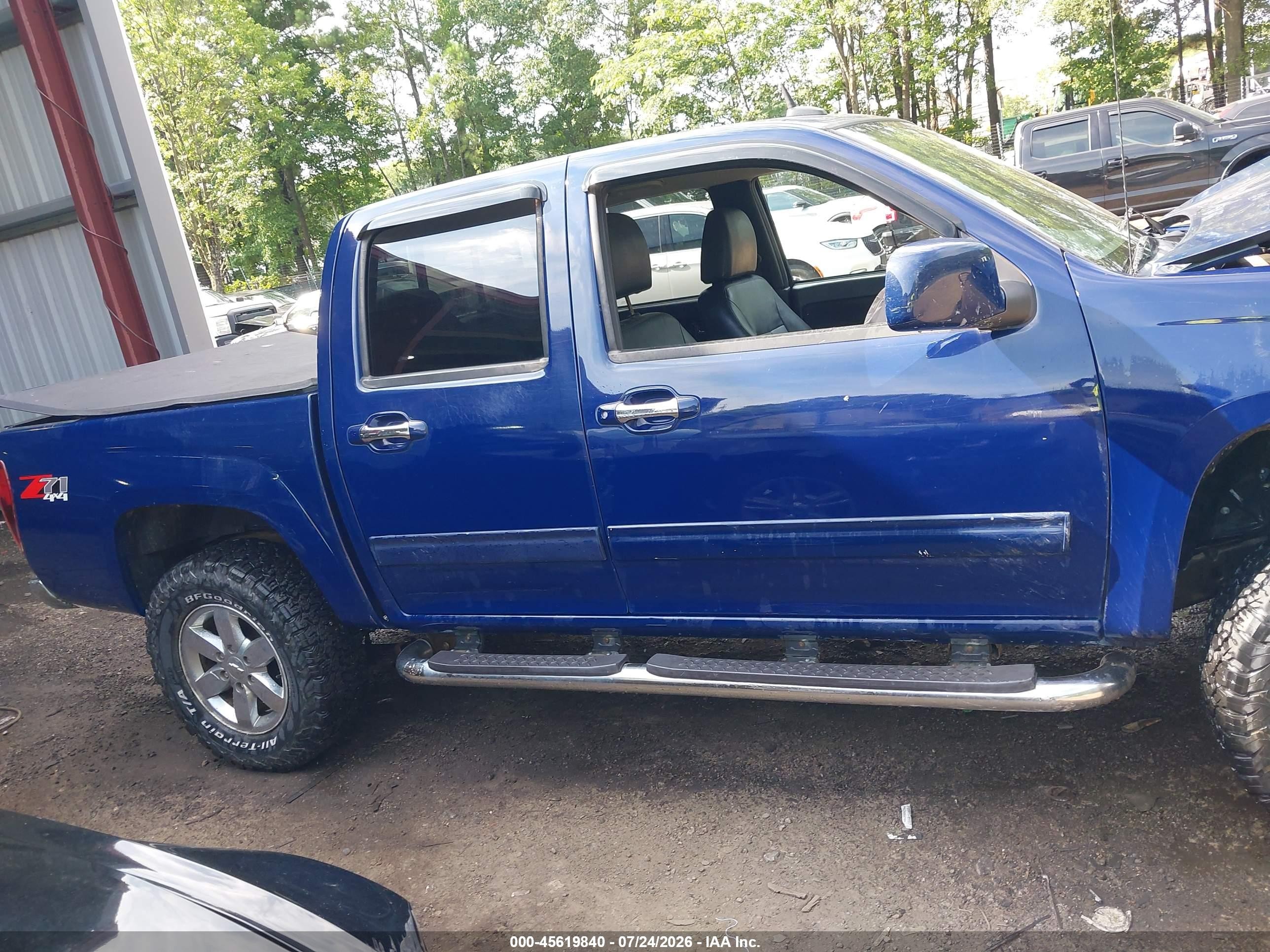 2012 Chevrolet Colorado Lt W/2lt Blue vin: 1GCHTDFE9C8134239
