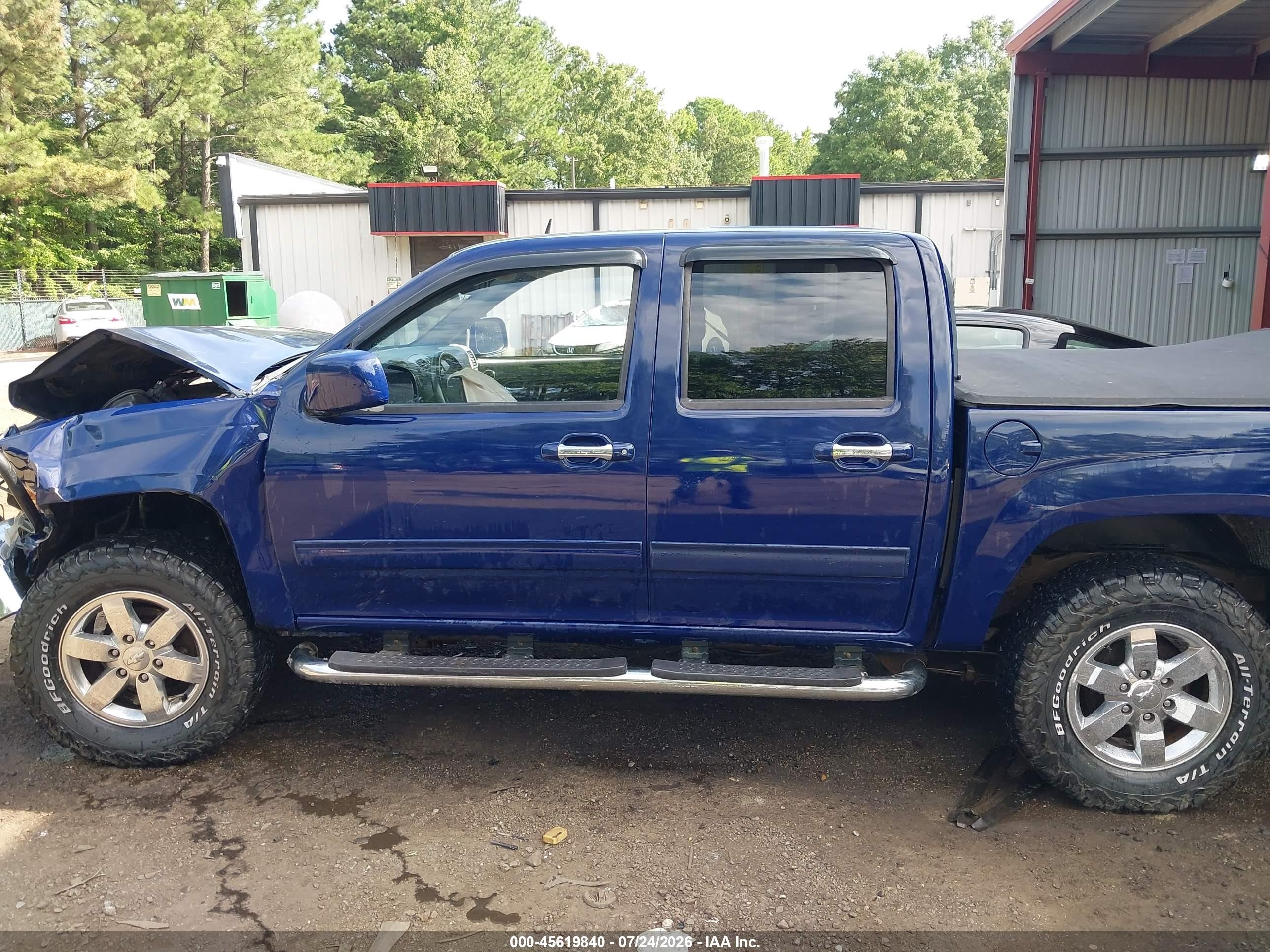 2012 Chevrolet Colorado Lt W/2lt Blue vin: 1GCHTDFE9C8134239