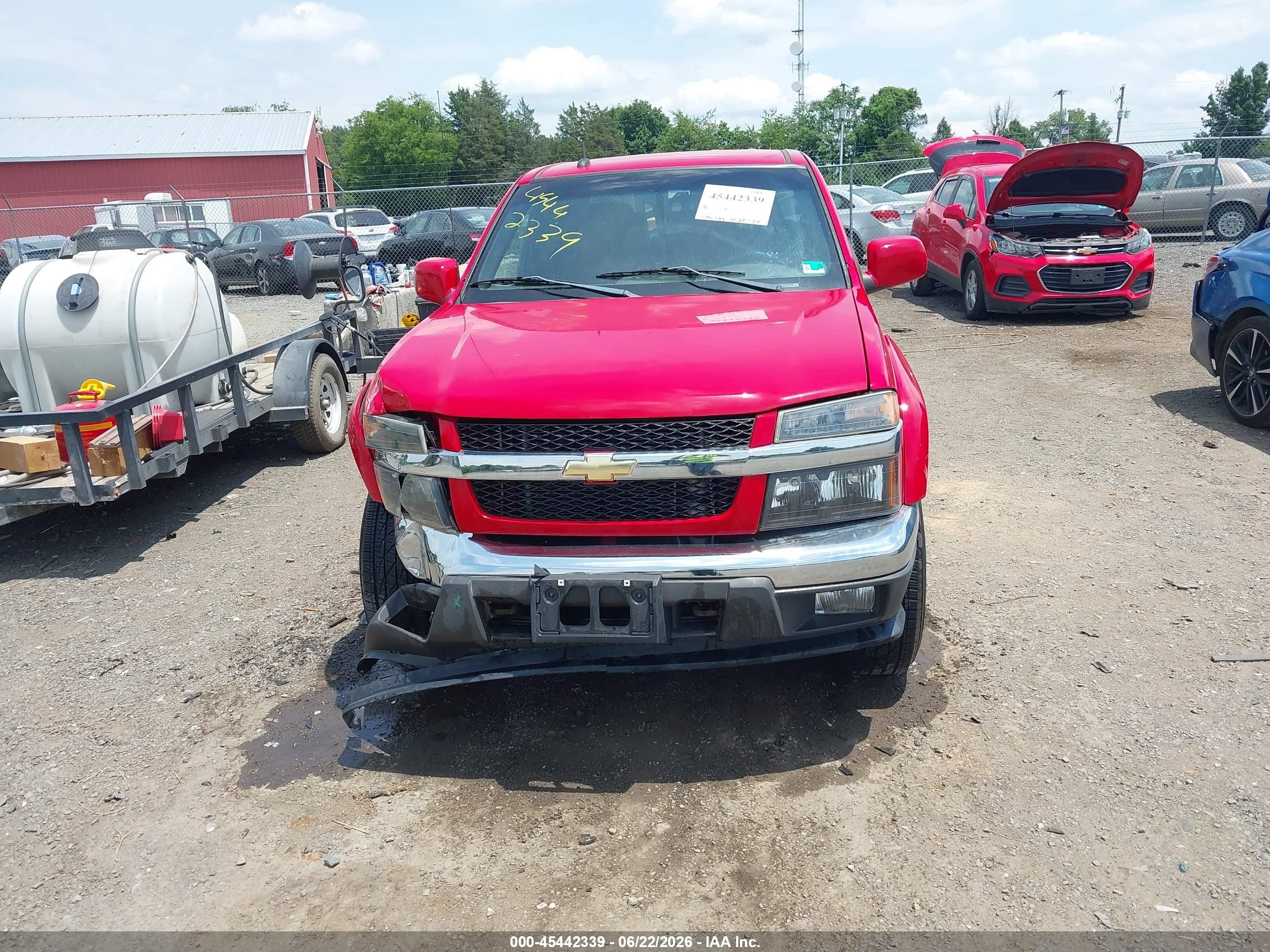 2012 Chevrolet Colorado Lt W/2lt Red vin: 1GCHTDFE9C8136458