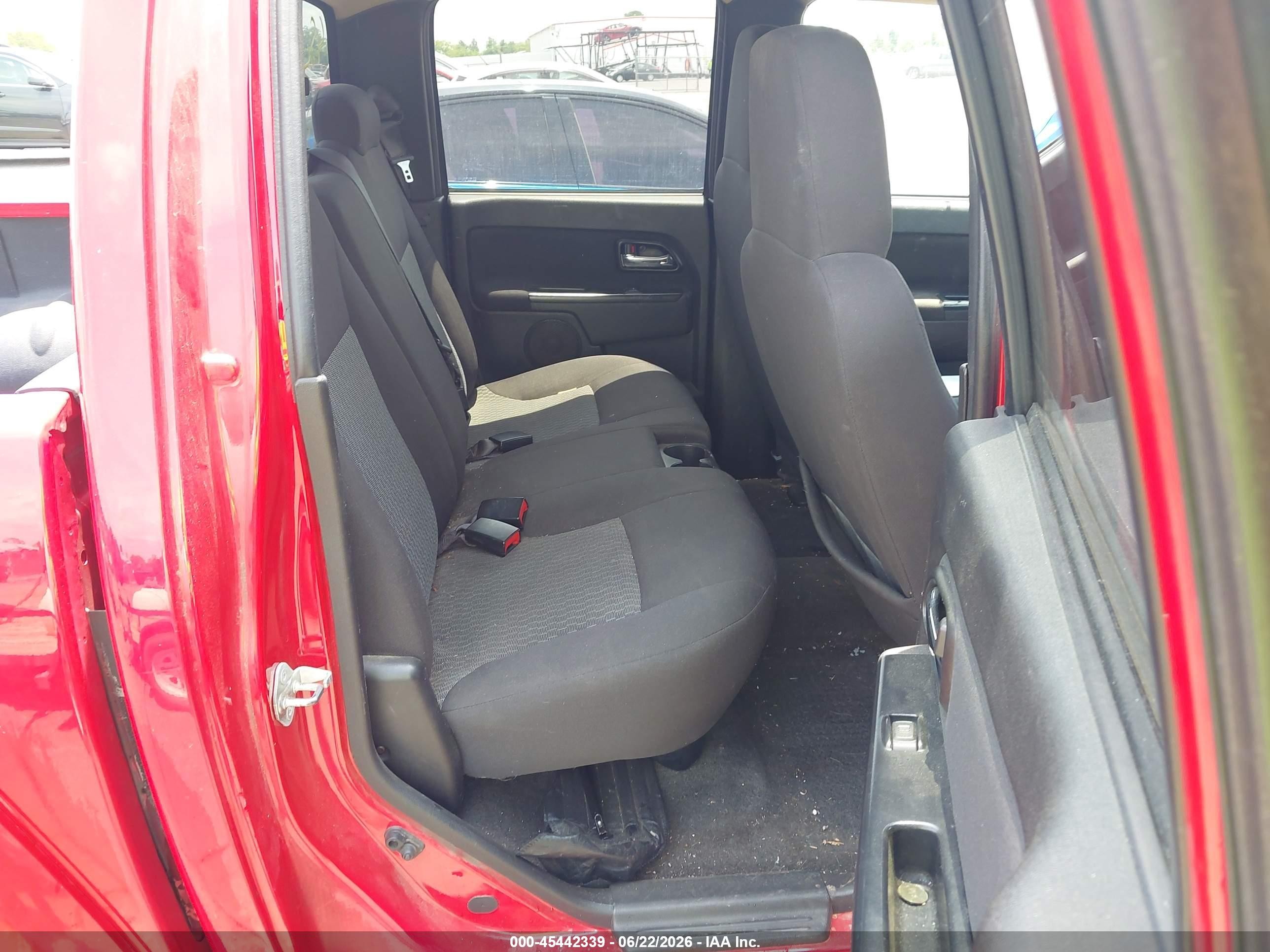 2012 Chevrolet Colorado Lt W/2lt Red vin: 1GCHTDFE9C8136458