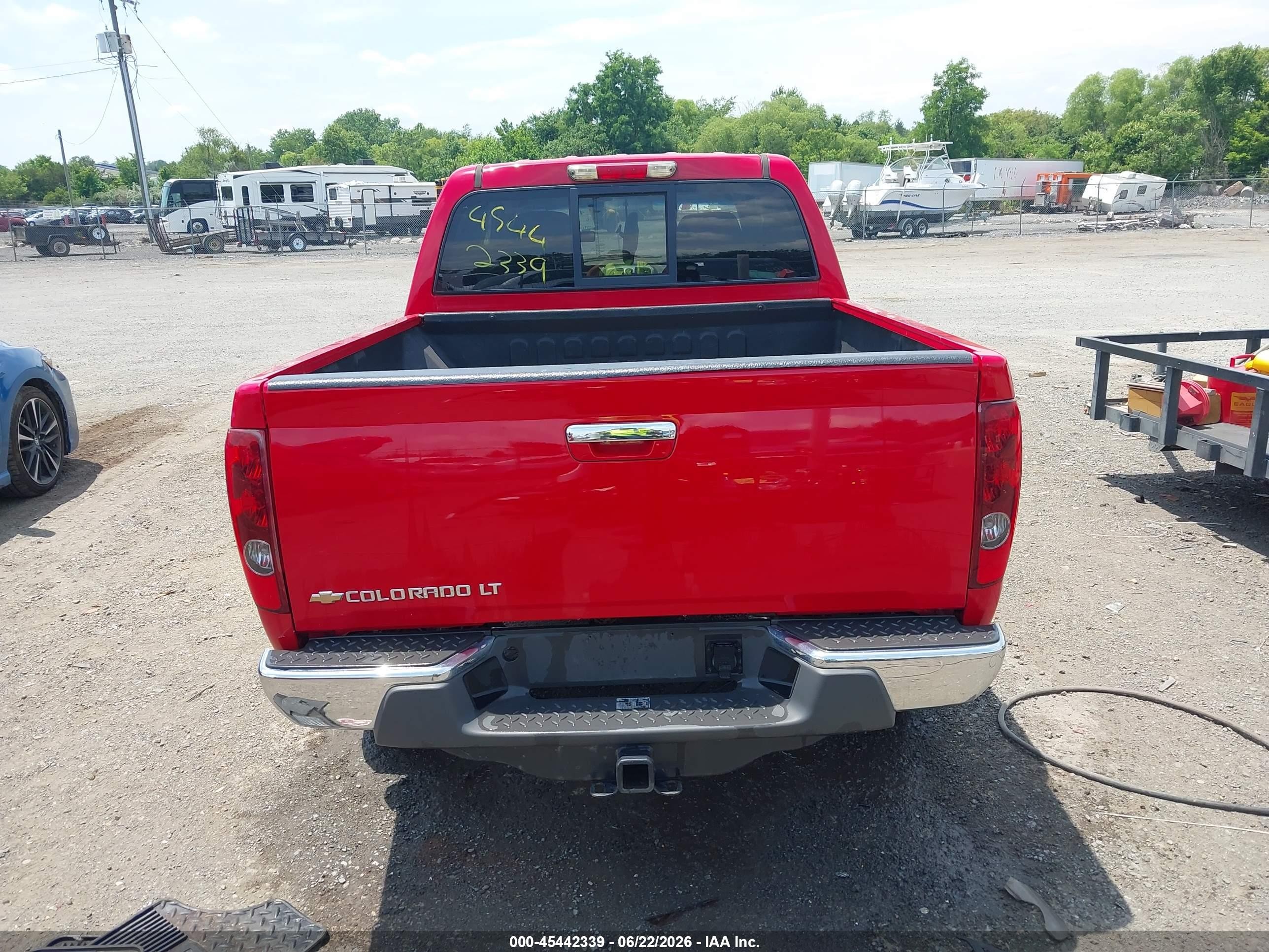 2012 Chevrolet Colorado Lt W/2lt Red vin: 1GCHTDFE9C8136458