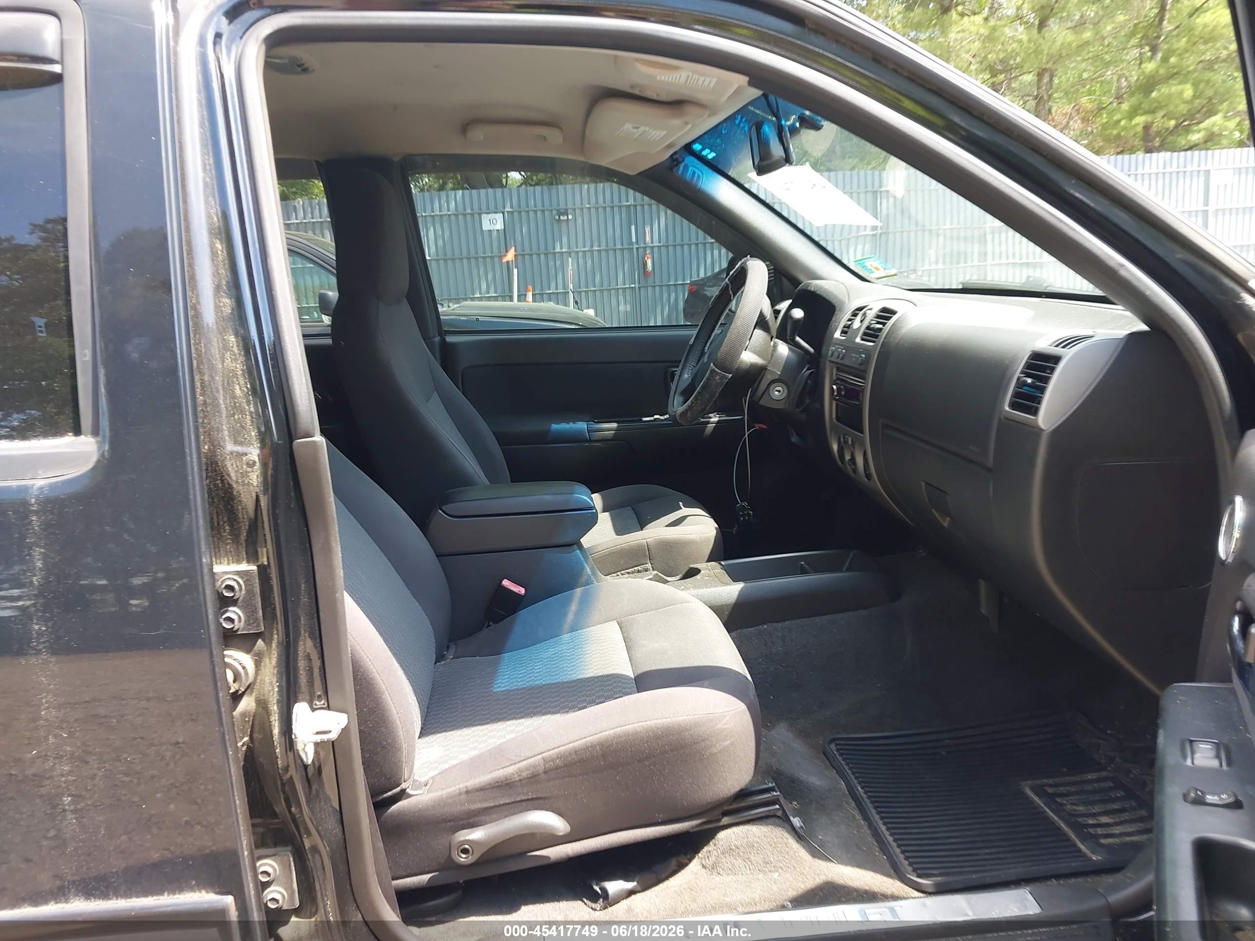 2012 Chevrolet Colorado Lt W/2lt Black vin: 1GCHTDFEXC8105770