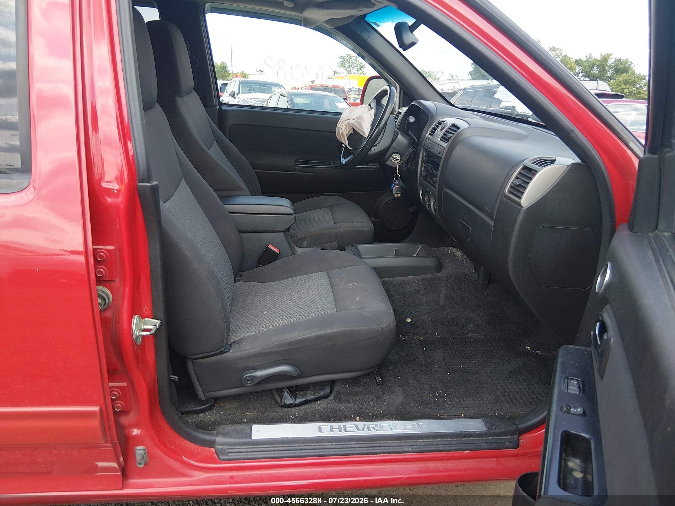 2012 Chevrolet Colorado Lt W/2lt Red vin: 1GCHTDFEXC8112198
