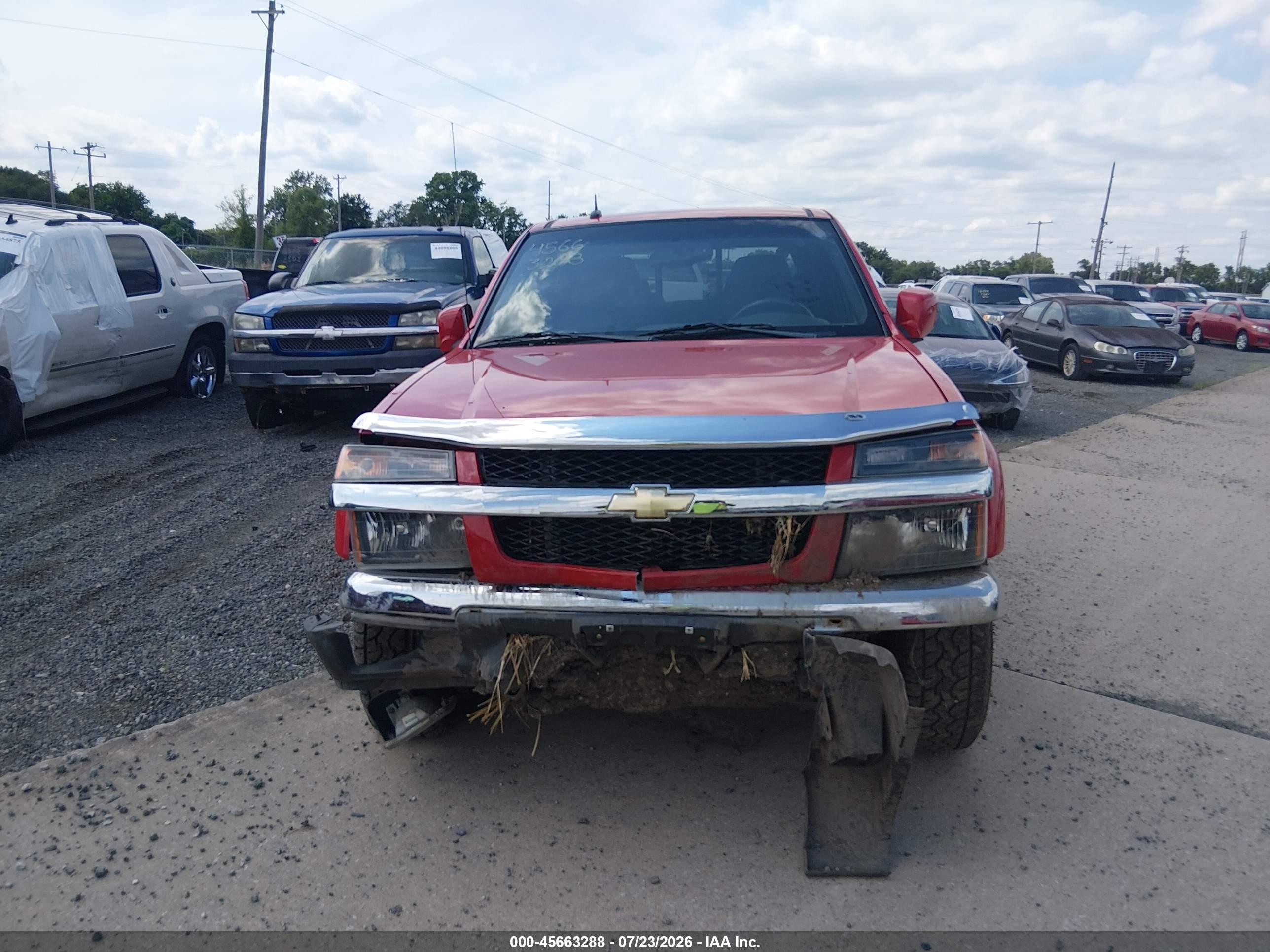 2012 Chevrolet Colorado Lt W/2lt Red vin: 1GCHTDFEXC8112198