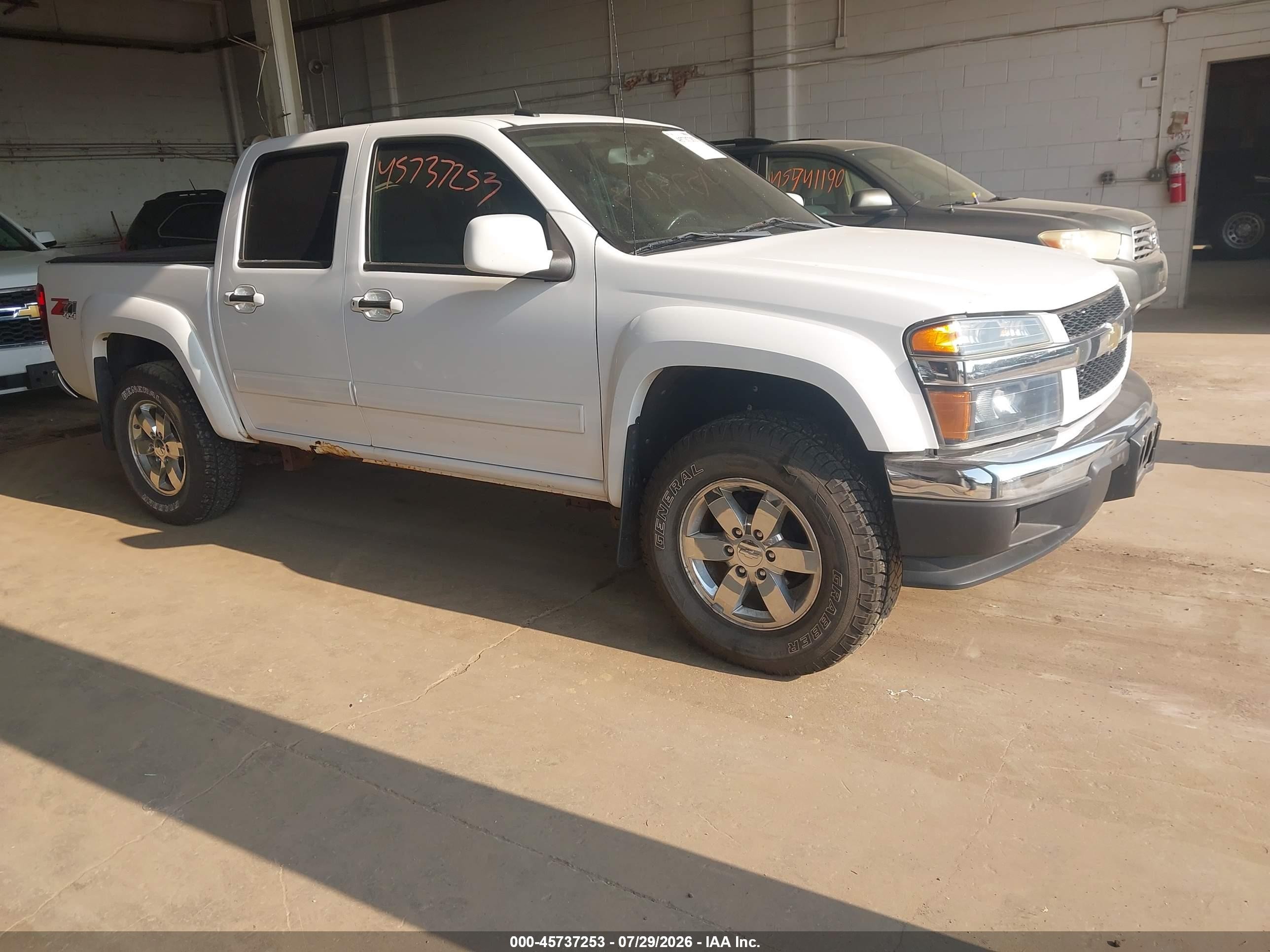 2012 Chevrolet Colorado Lt W/2lt White vin: 1GCHTDFEXC8129390