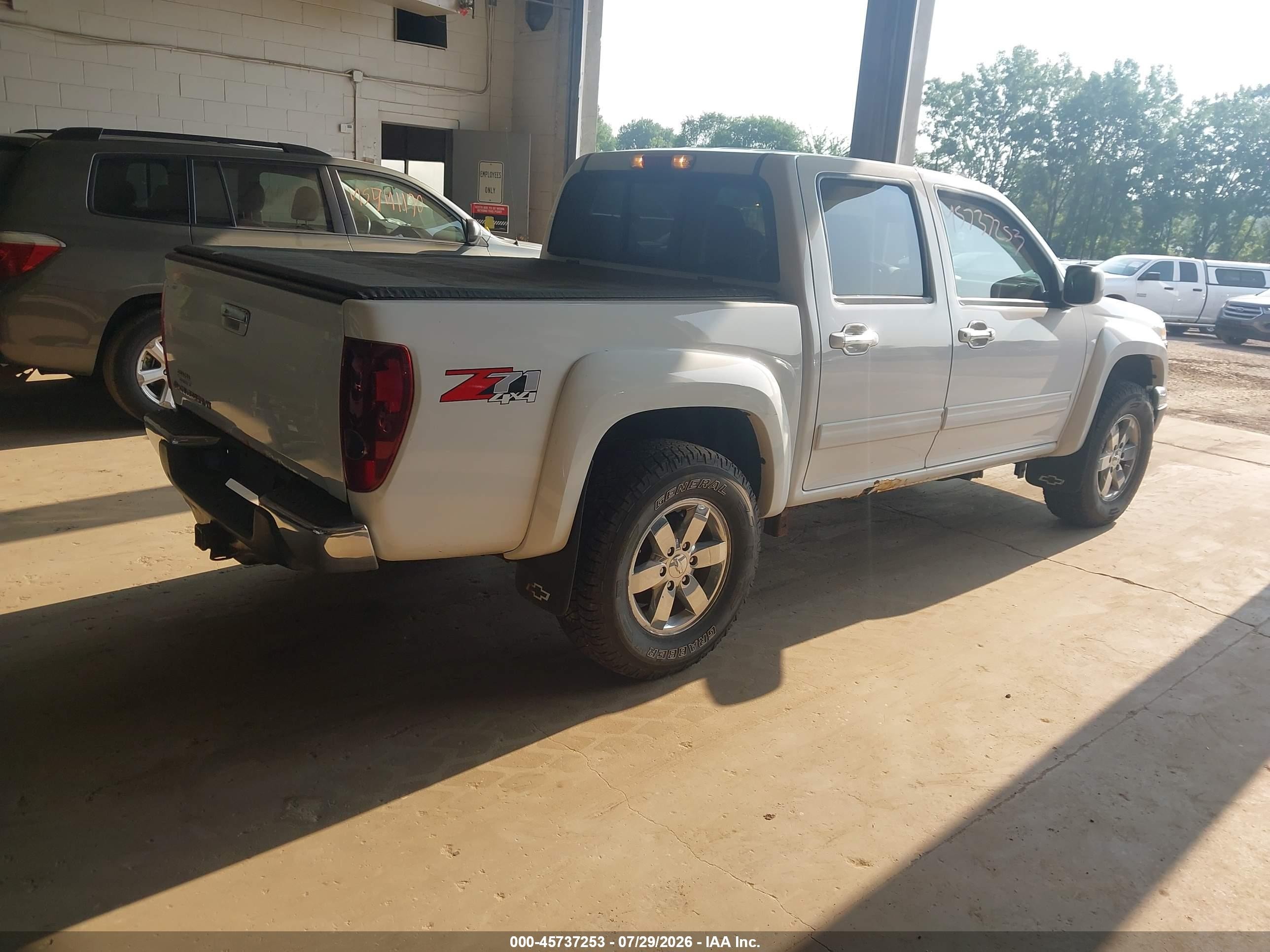 2012 Chevrolet Colorado Lt W/2lt White vin: 1GCHTDFEXC8129390
