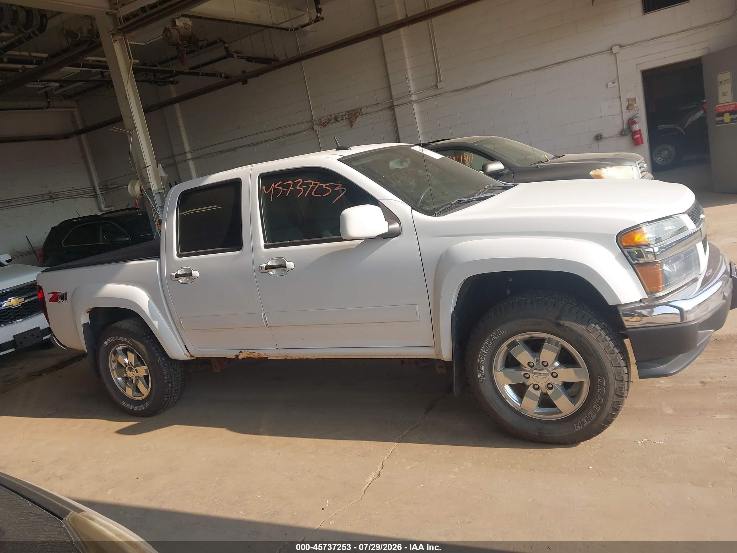 2012 Chevrolet Colorado Lt W/2lt White vin: 1GCHTDFEXC8129390