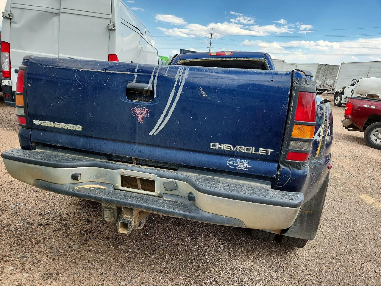2002 Chevrolet Silverado K3500 Blue vin: 1GCJK33162F206217