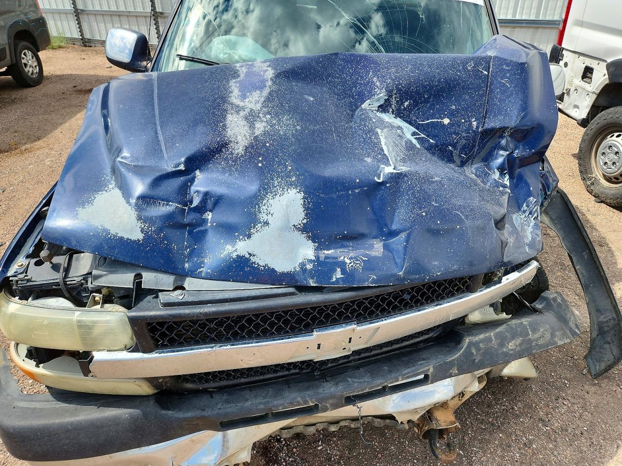 2002 Chevrolet Silverado K3500 Blue vin: 1GCJK33162F206217