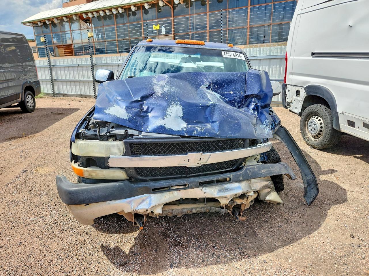 2002 Chevrolet Silverado K3500 Blue vin: 1GCJK33162F206217