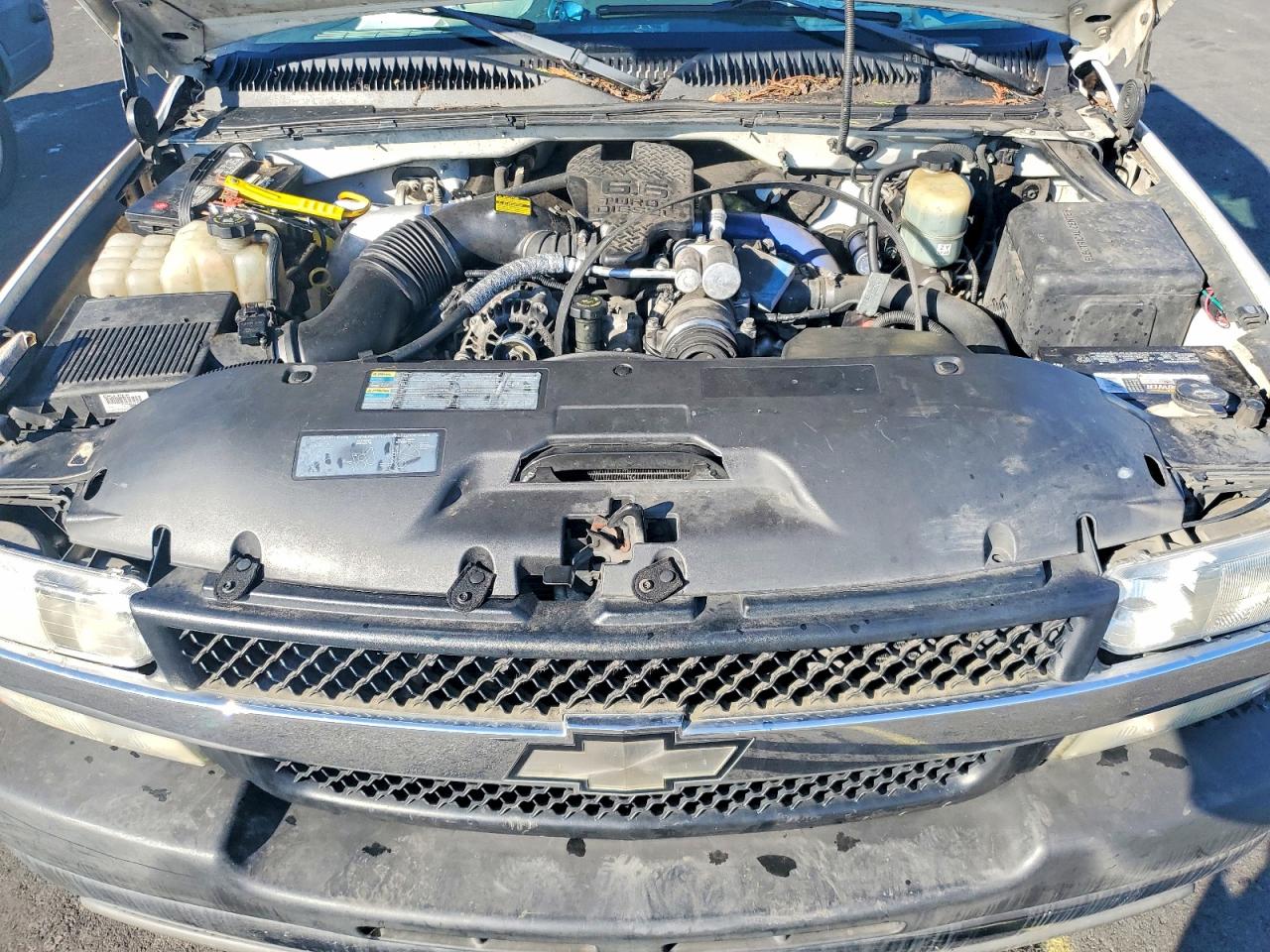 2002 Chevrolet Silverado K3500 White vin: 1GCJK331X2F167406