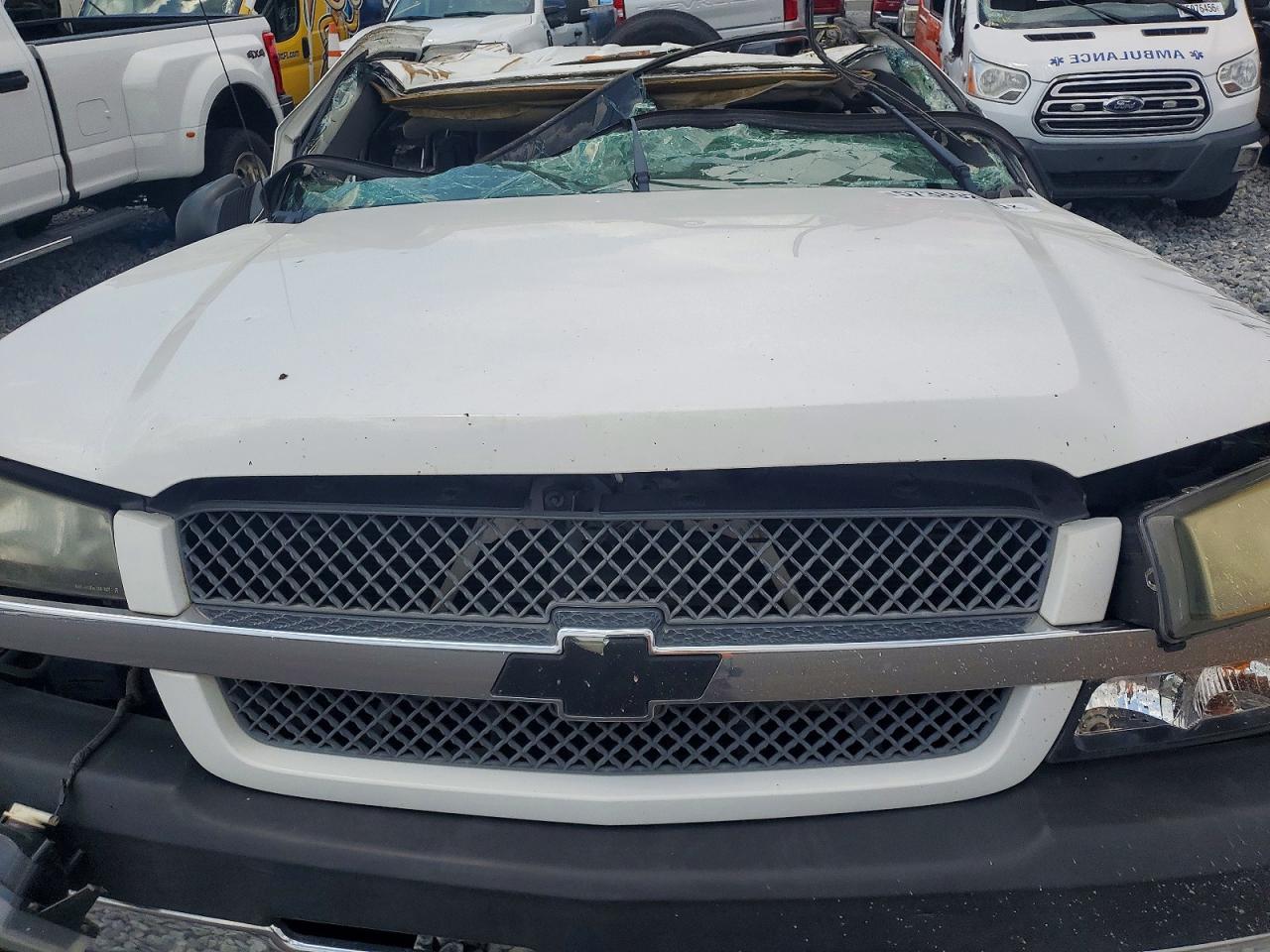 2004 Chevrolet Silverado K3500 White vin: 1GCJK33284F180375