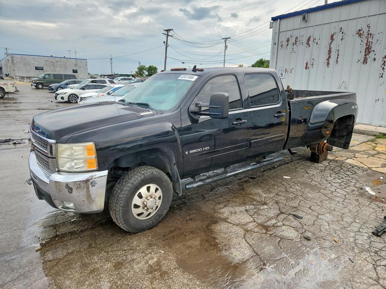 2008 Chevrolet Silverado K3500 Black vin: 1GCJK33668F110544