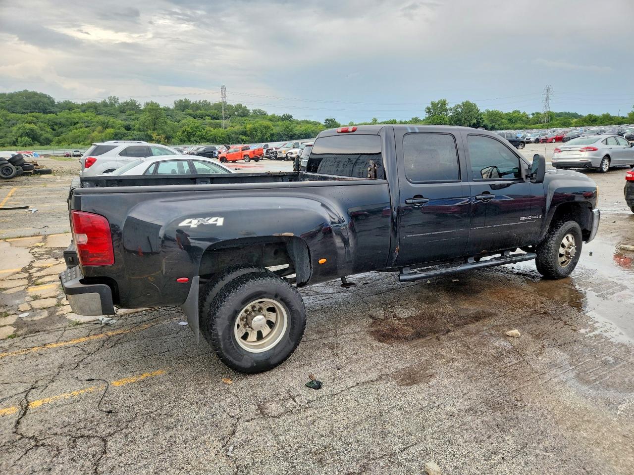 2008 Chevrolet Silverado K3500 Black vin: 1GCJK33668F110544