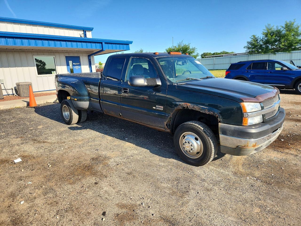 2003 Chevrolet Silverado K3500 Green vin: 1GCJK39183E243137
