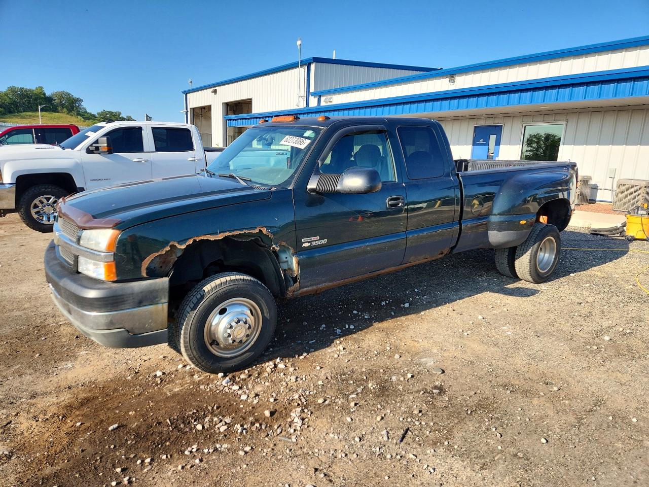 2003 Chevrolet Silverado K3500 Green vin: 1GCJK39183E243137