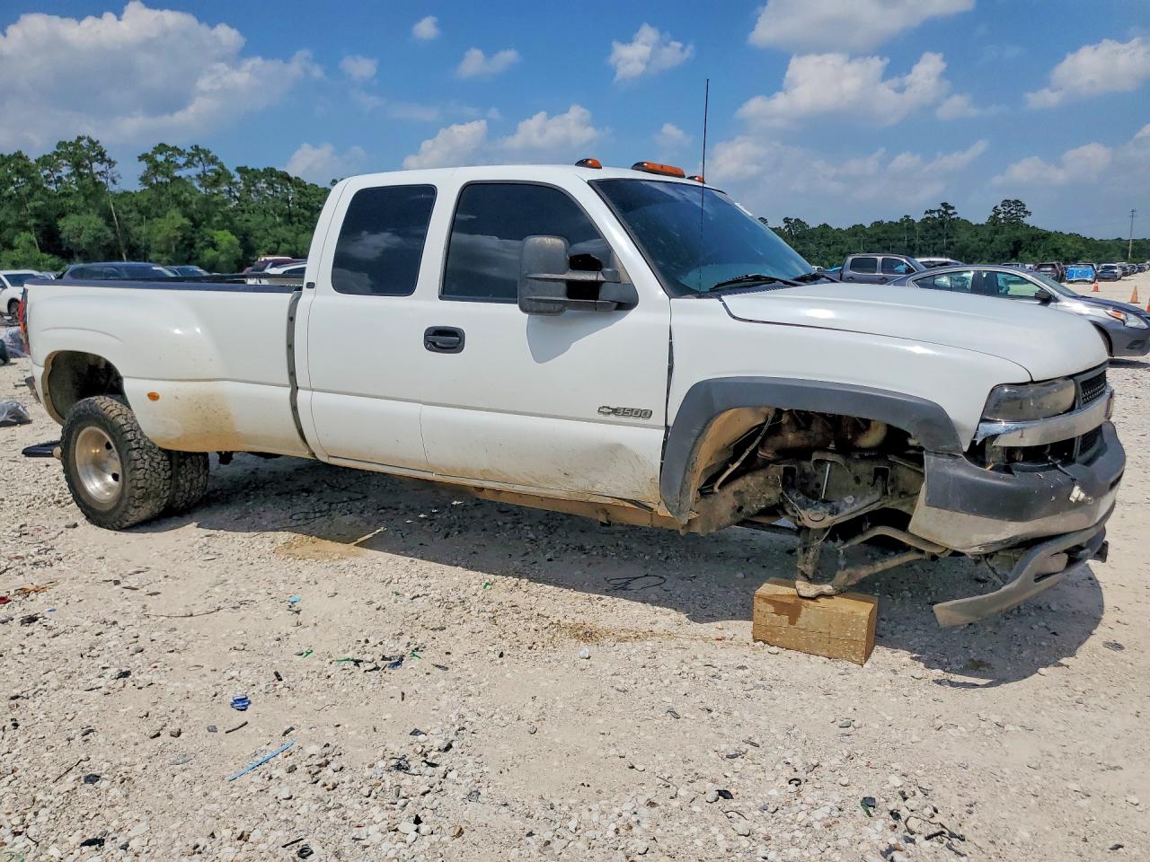 2001 Chevrolet Silverado K3500 White vin: 1GCJK39G51E278915