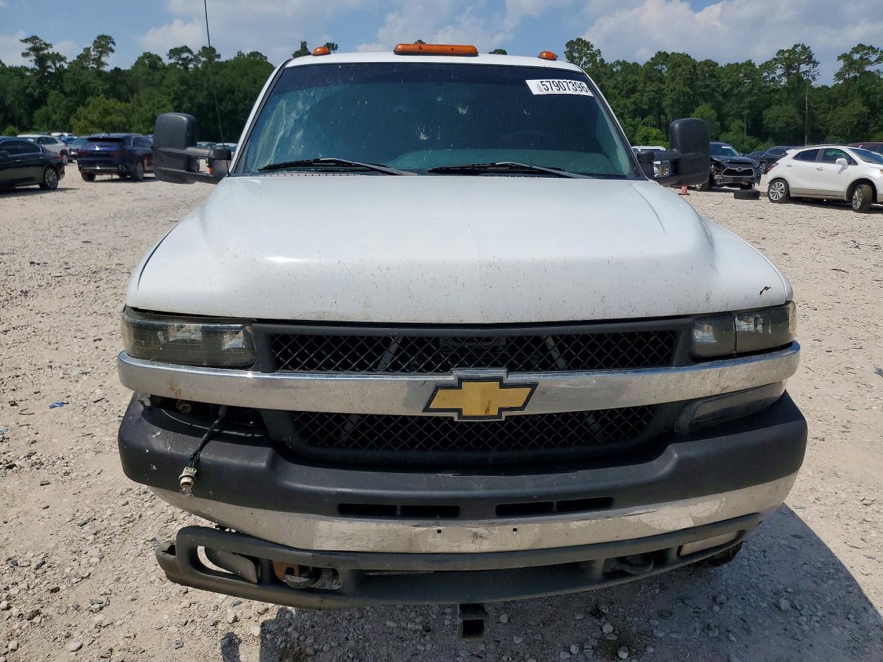 2001 Chevrolet Silverado K3500 White vin: 1GCJK39G51E278915