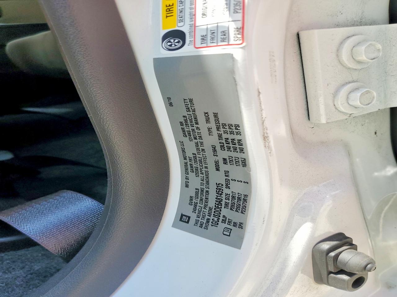2010 Chevrolet Colorado Lt White vin: 1GCJSDDE6A8145915