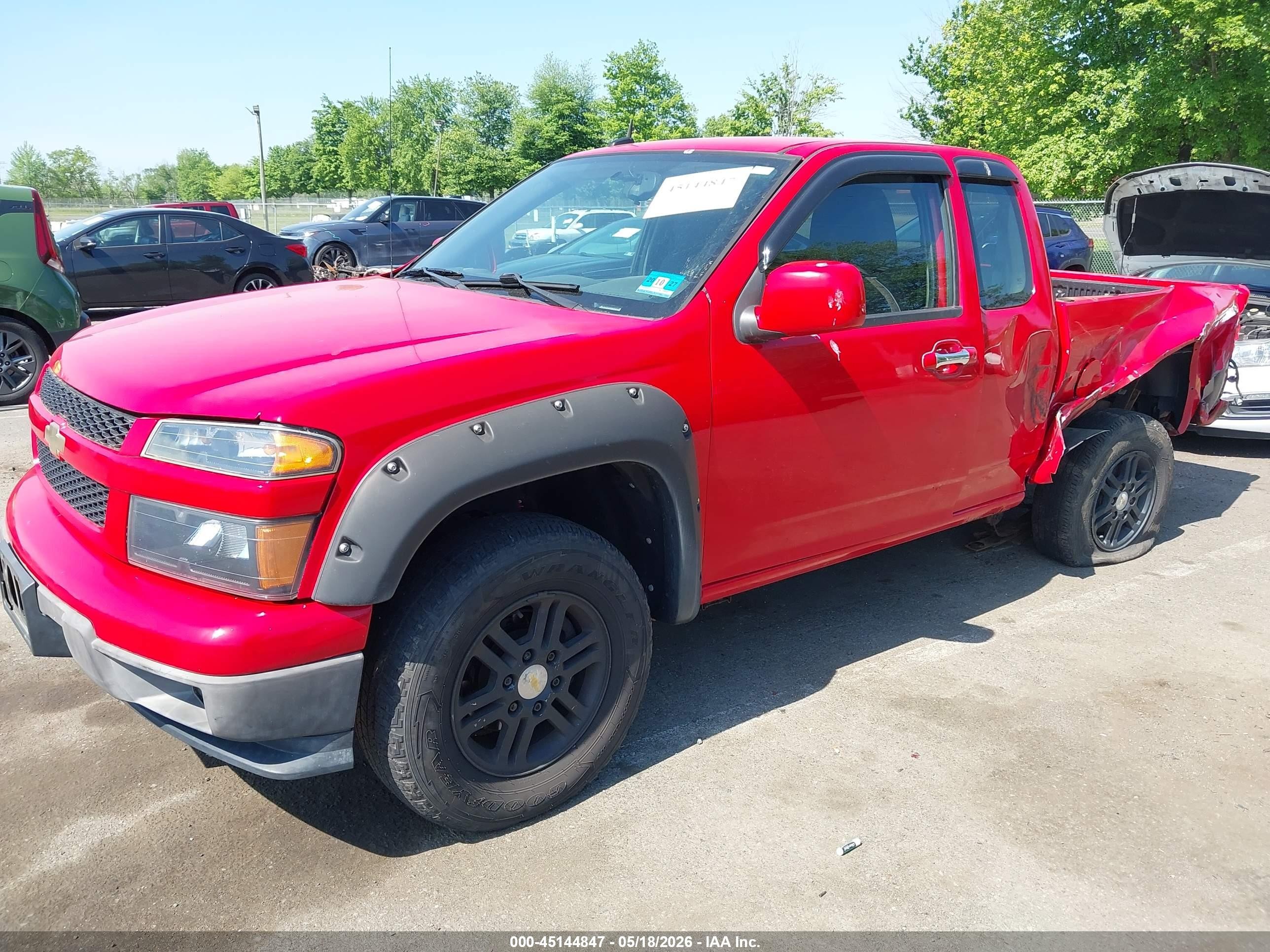 2012 Chevrolet Colorado Work Truck Red vin: 1GCJTBF93C8167214
