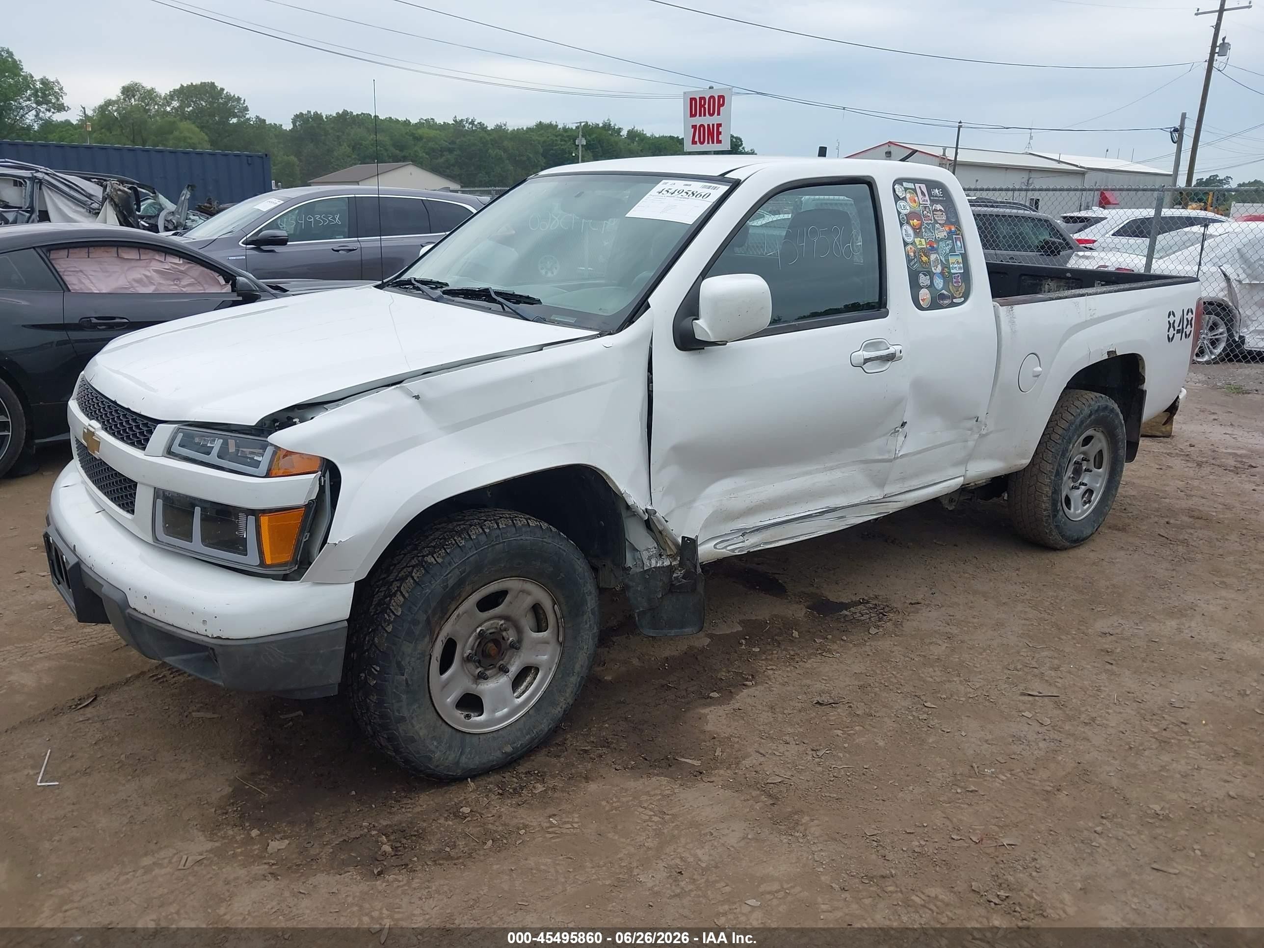 2012 Chevrolet Colorado Work Truck Белый vin: 1GCJTBFE2C8162616