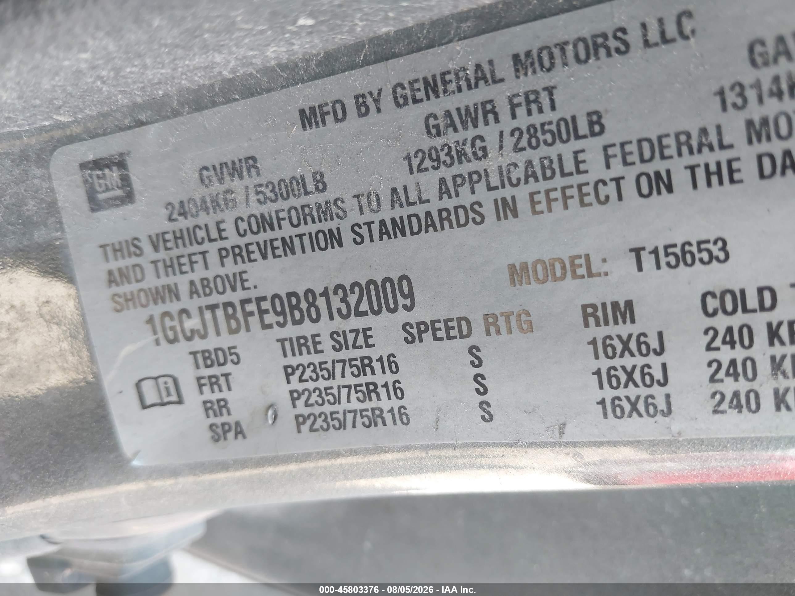 2011 Chevrolet Colorado Work Truck Gray vin: 1GCJTBFE9B8132009