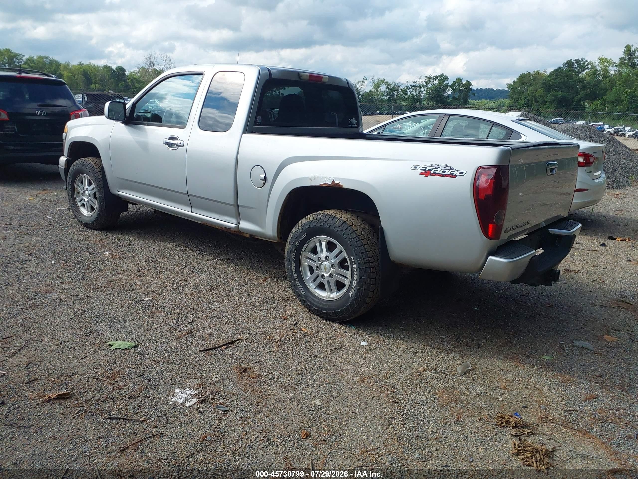 2010 Chevrolet Colorado 1lt Silver vin: 1GCJTCD90A8108076