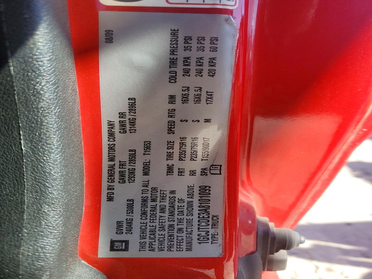 2010 Chevrolet Colorado Lt Red vin: 1GCJTCDE3A8101099