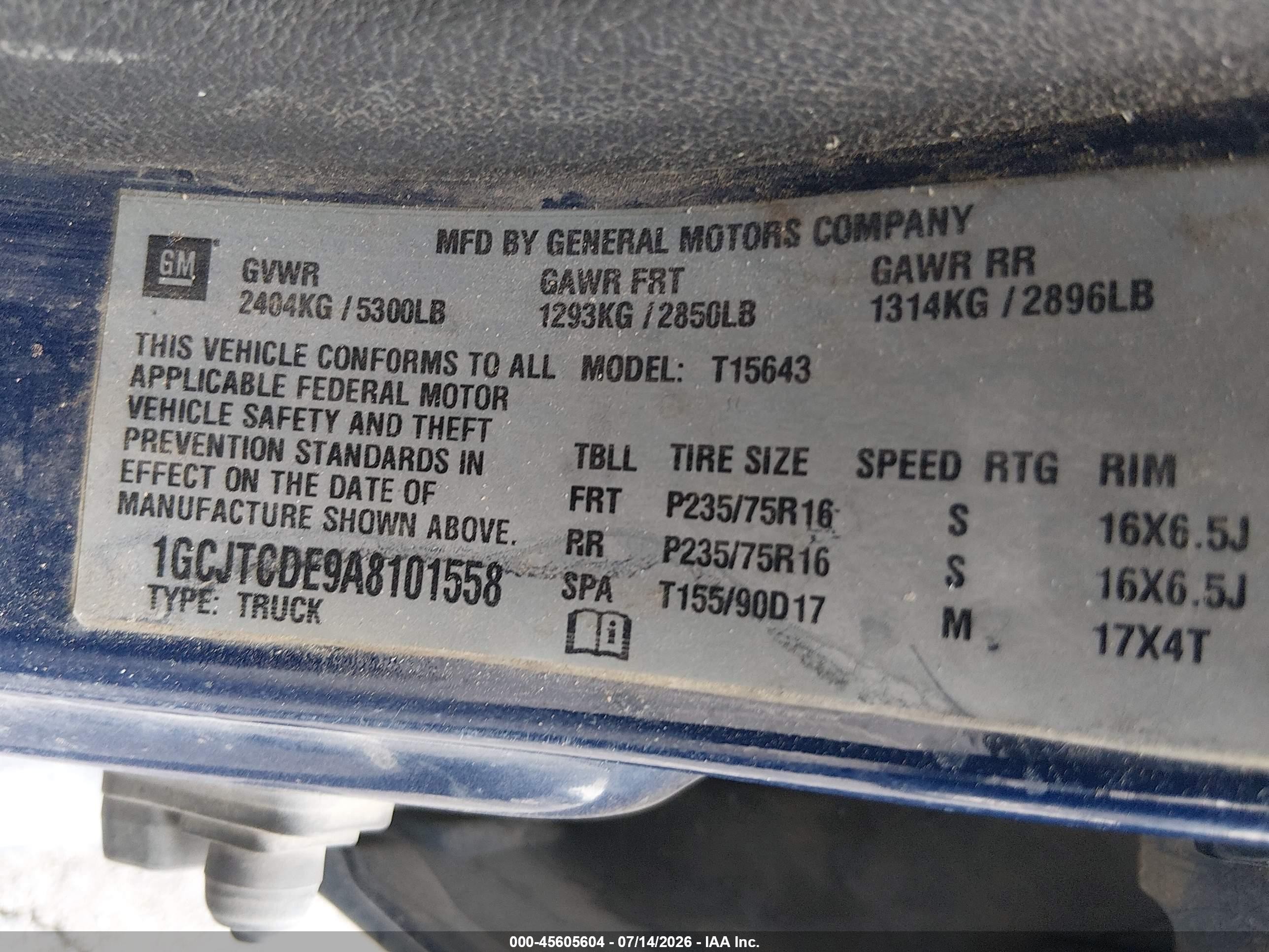 2010 Chevrolet Colorado Lt Синий vin: 1GCJTCDE9A8101558