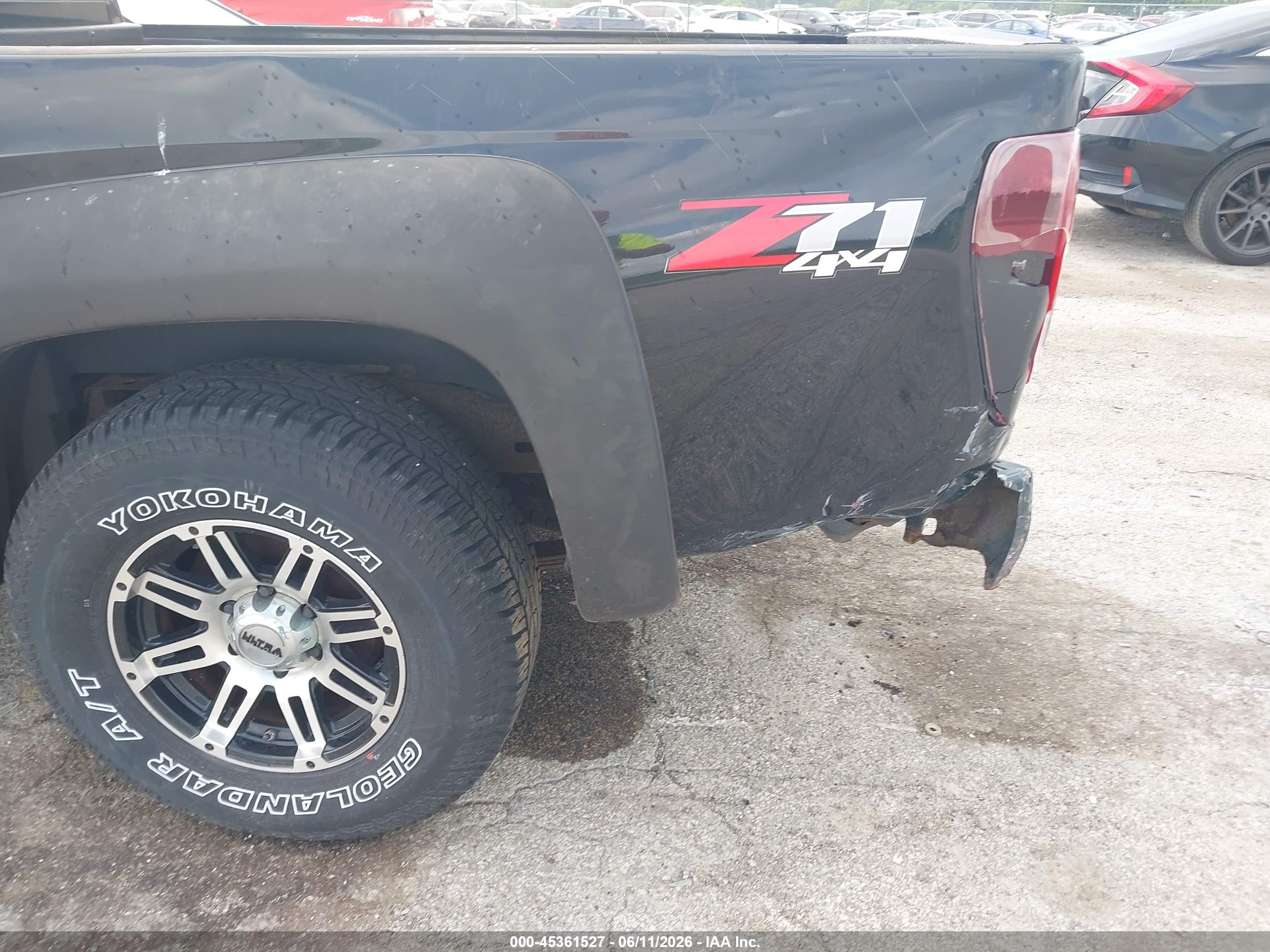 2011 Chevrolet Colorado 1lt Black vin: 1GCJTCF96B8107089