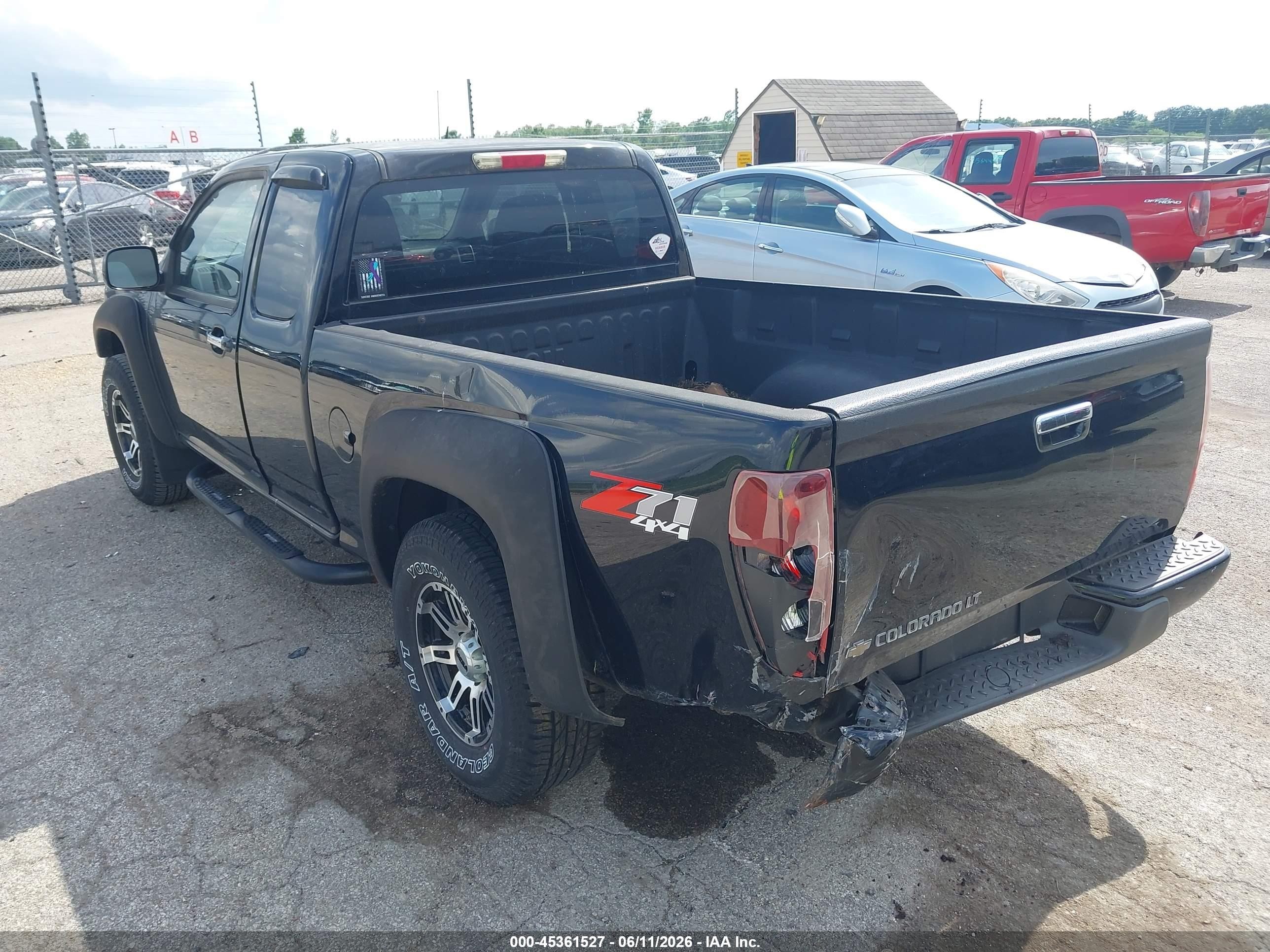 2011 Chevrolet Colorado 1lt Black vin: 1GCJTCF96B8107089