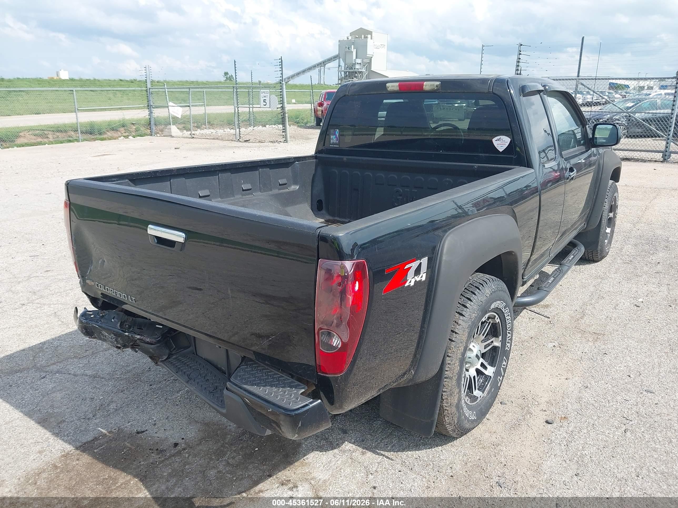 2011 Chevrolet Colorado 1lt Black vin: 1GCJTCF96B8107089