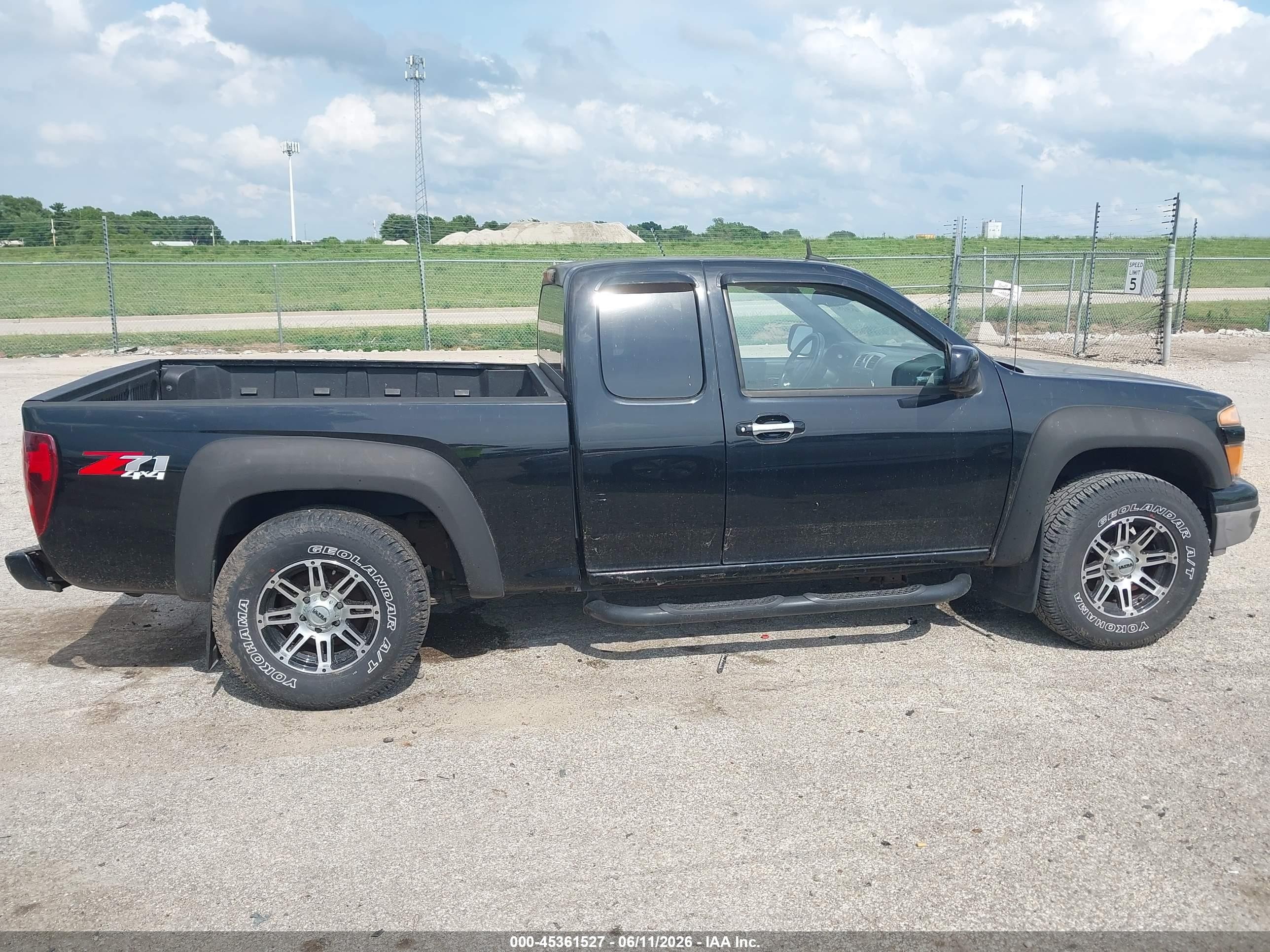 2011 Chevrolet Colorado 1lt Black vin: 1GCJTCF96B8107089