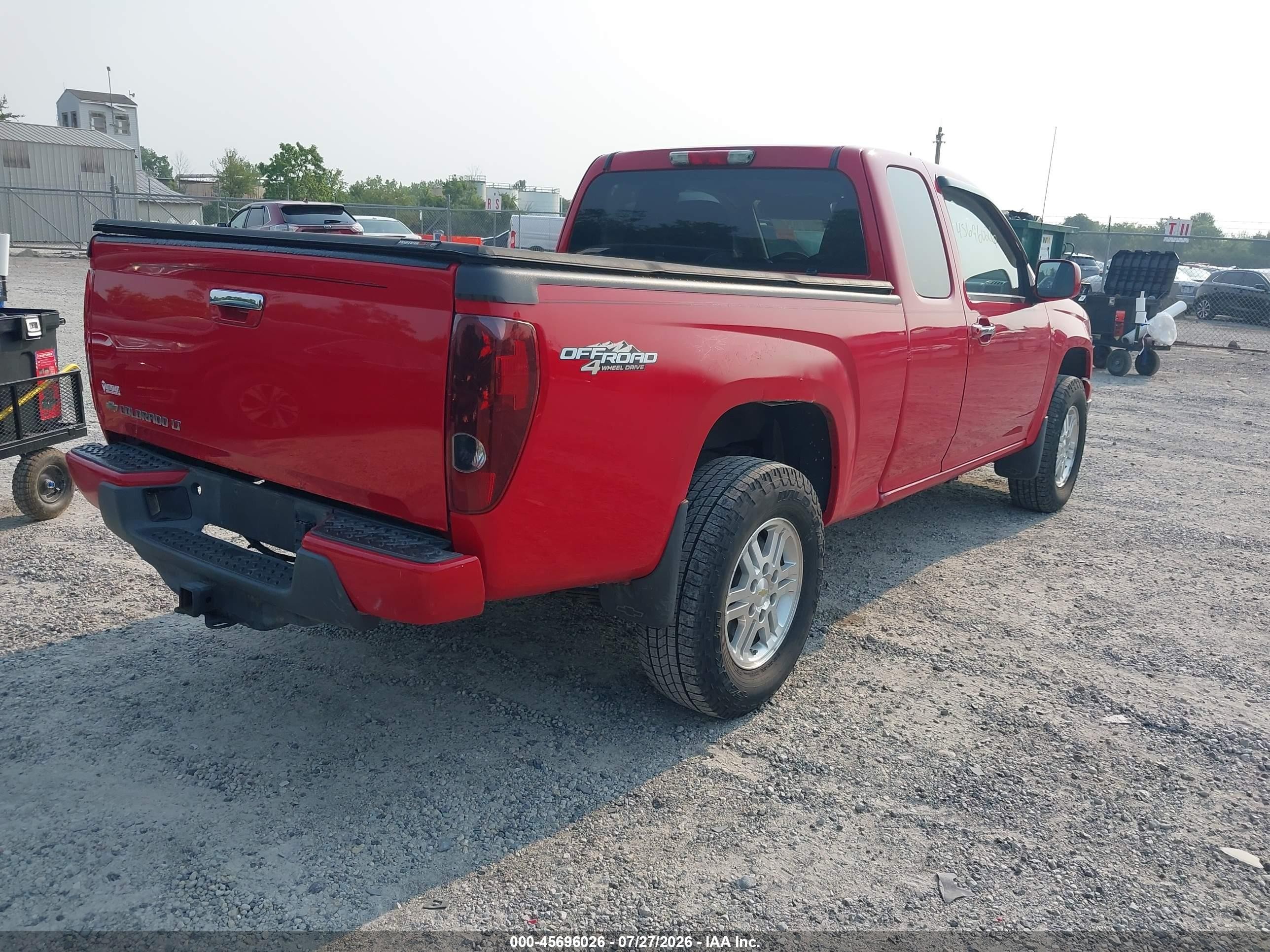 2012 Chevrolet Colorado Lt W/1lt Red vin: 1GCJTCF96C8141406