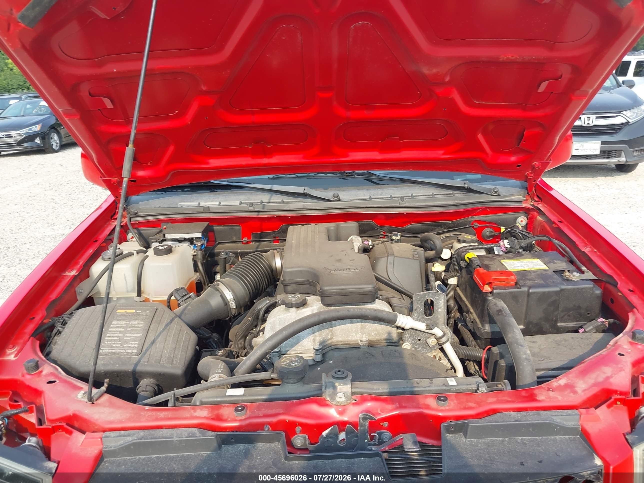 2012 Chevrolet Colorado Lt W/1lt Red vin: 1GCJTCF96C8141406