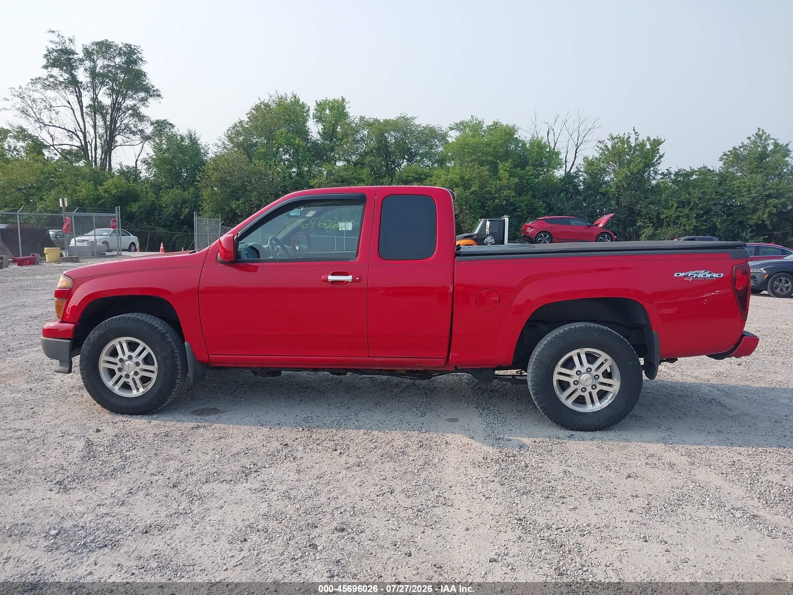 2012 Chevrolet Colorado Lt W/1lt Red vin: 1GCJTCF96C8141406