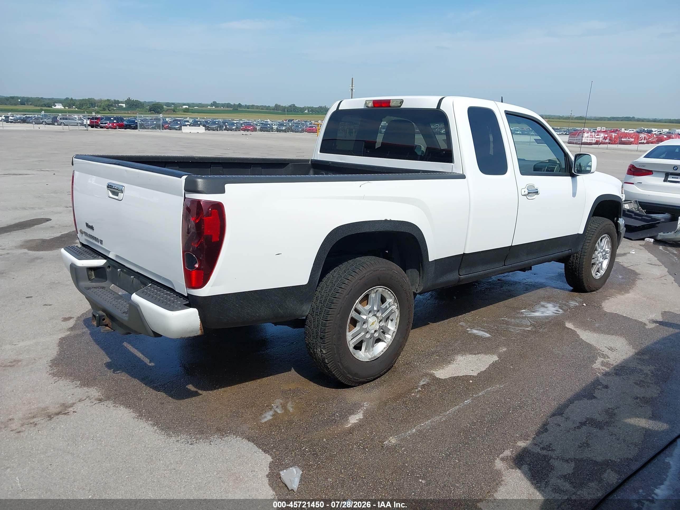 2012 Chevrolet Colorado Lt W/1lt White vin: 1GCJTCFE1C8137955