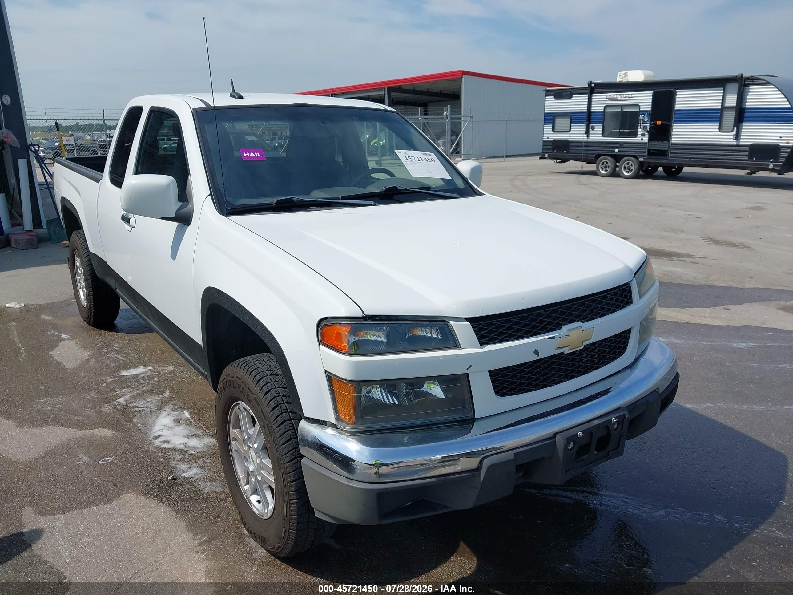 2012 Chevrolet Colorado Lt W/1lt White vin: 1GCJTCFE1C8137955