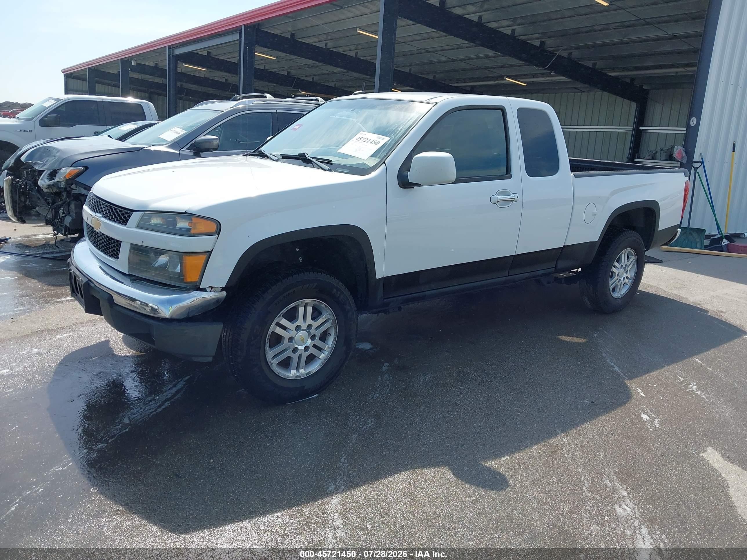2012 Chevrolet Colorado Lt W/1lt White vin: 1GCJTCFE1C8137955