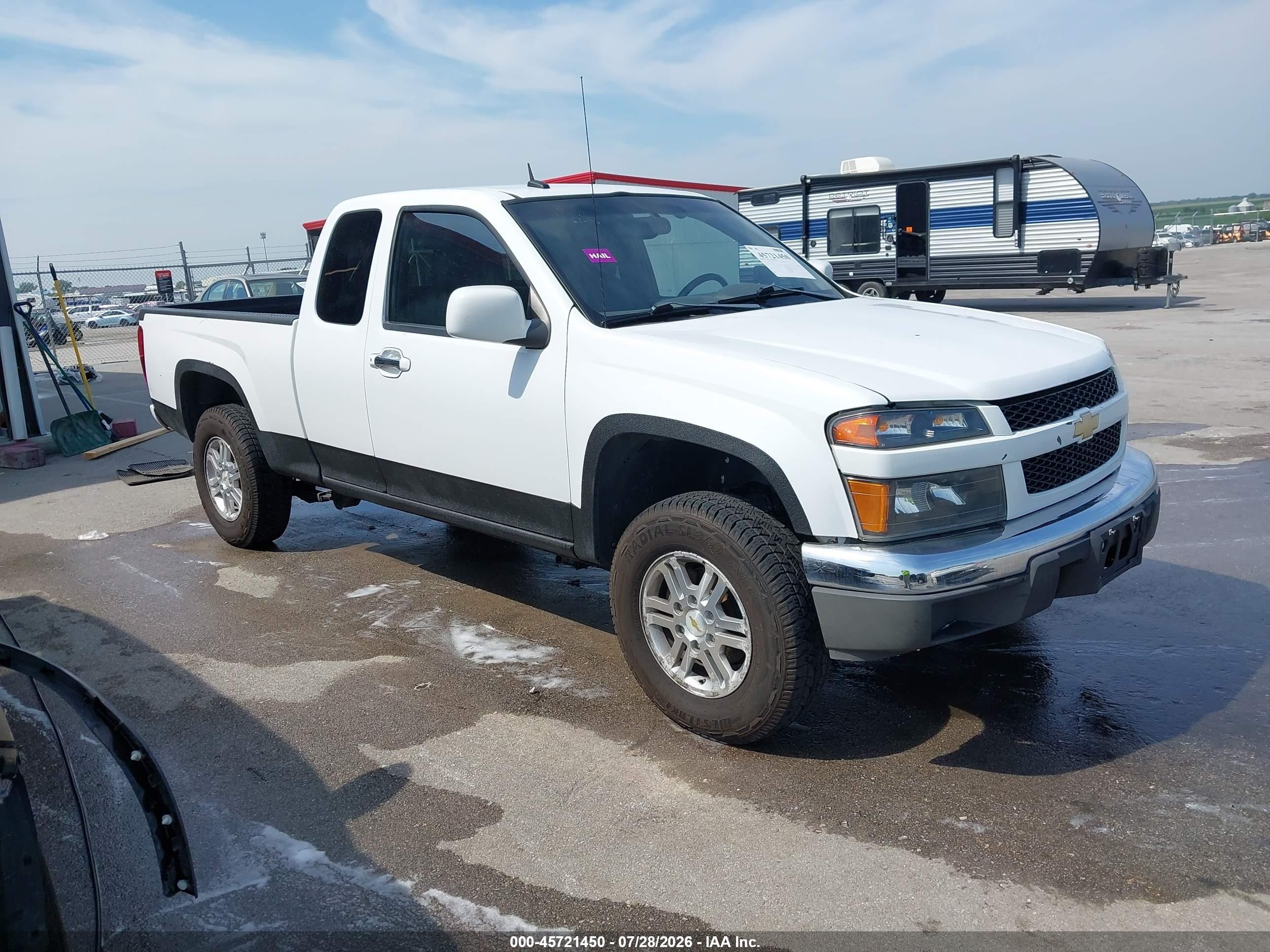 2012 Chevrolet Colorado Lt W/1lt White vin: 1GCJTCFE1C8137955