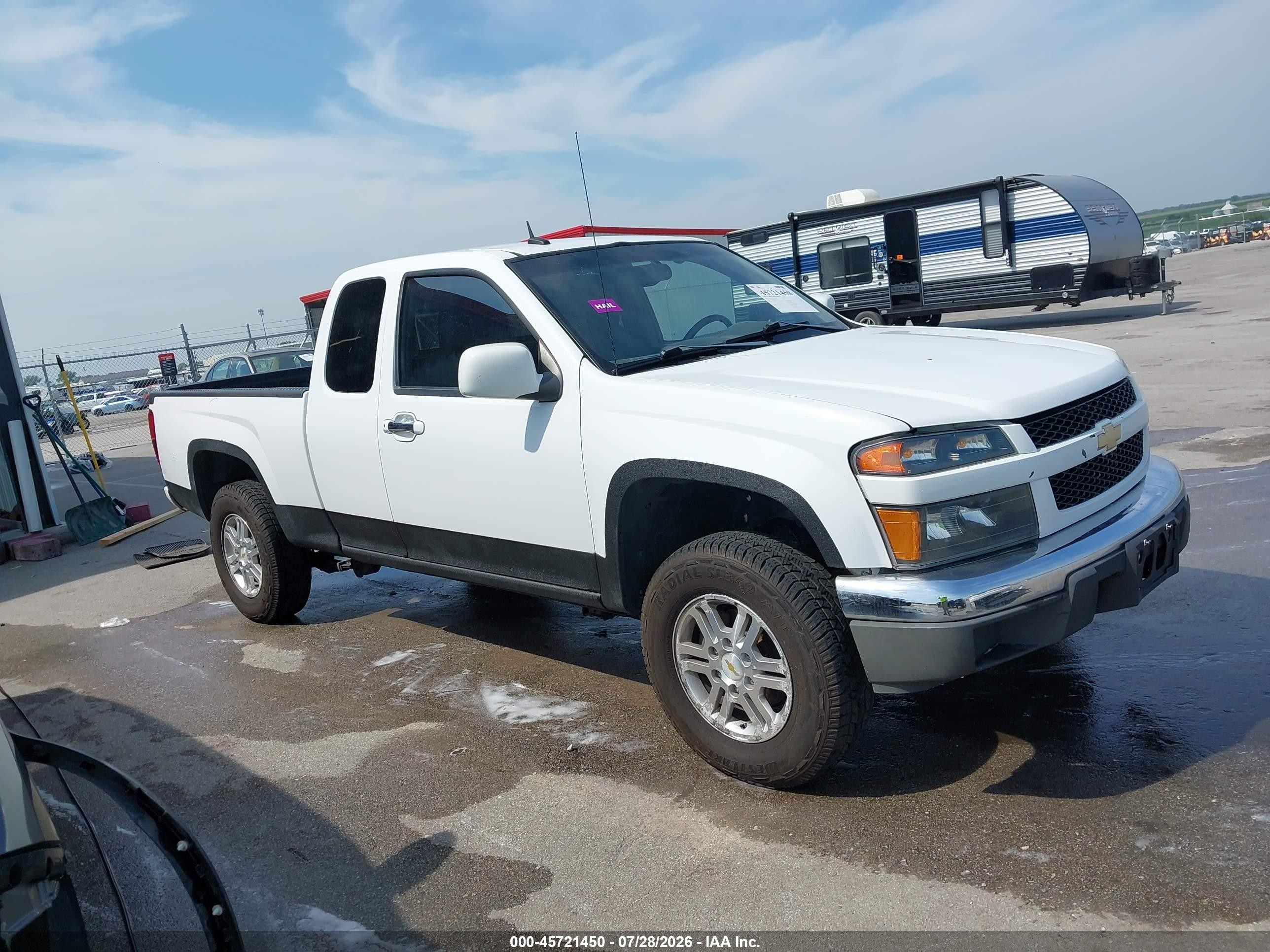 2012 Chevrolet Colorado Lt W/1lt White vin: 1GCJTCFE1C8137955