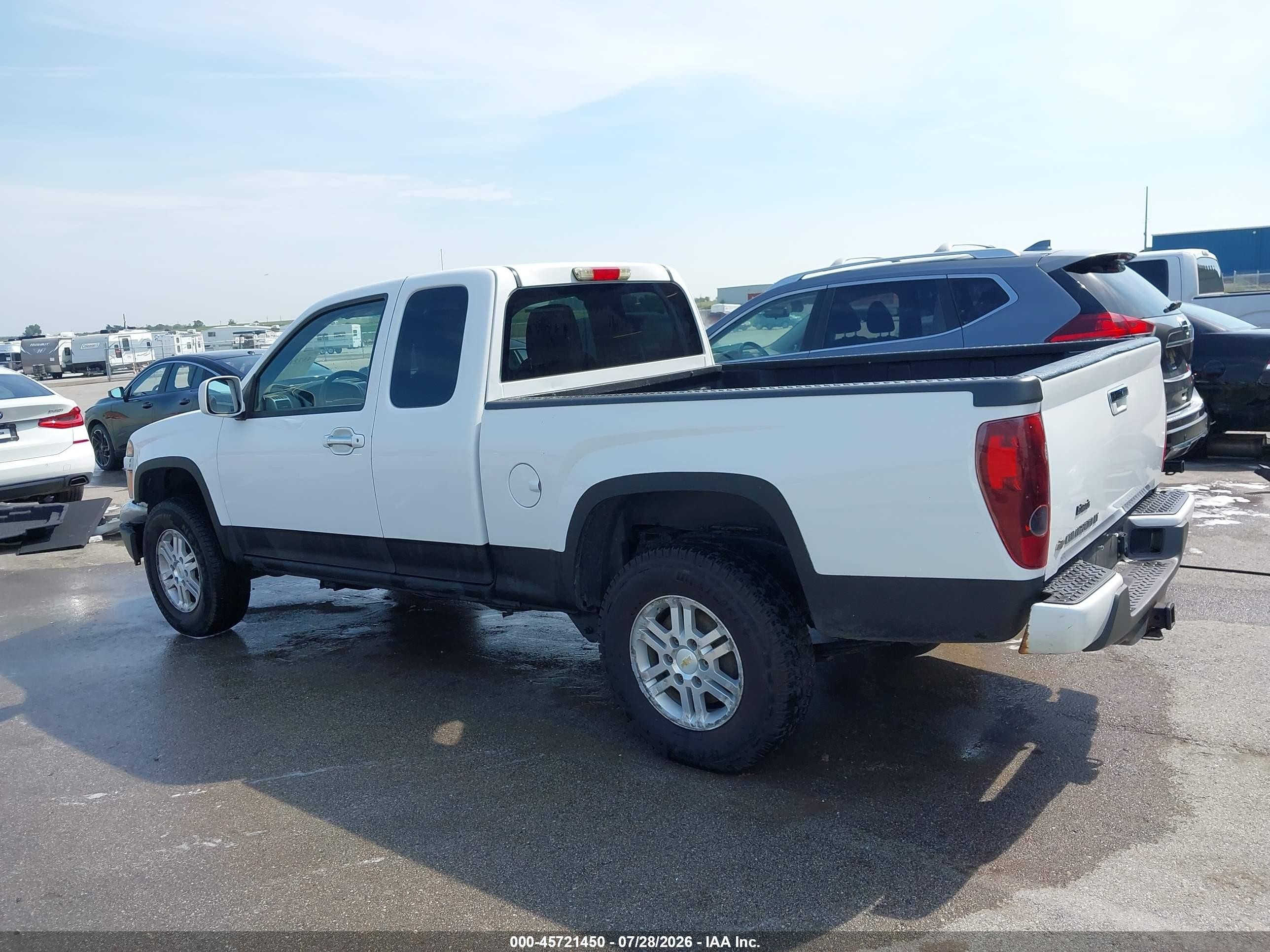 2012 Chevrolet Colorado Lt W/1lt White vin: 1GCJTCFE1C8137955