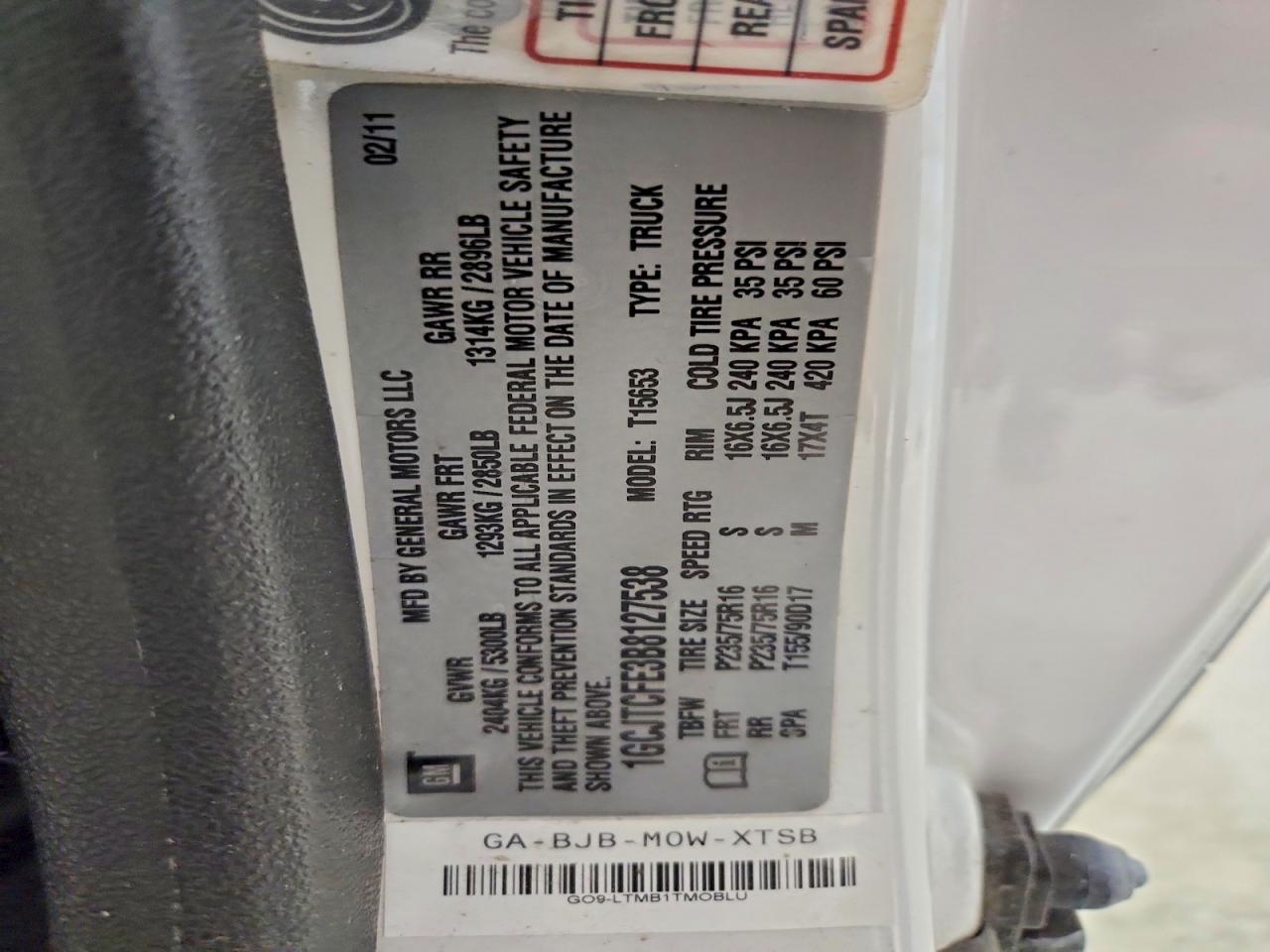 2011 Chevrolet Colorado Lt Белый vin: 1GCJTCFE3B8127538