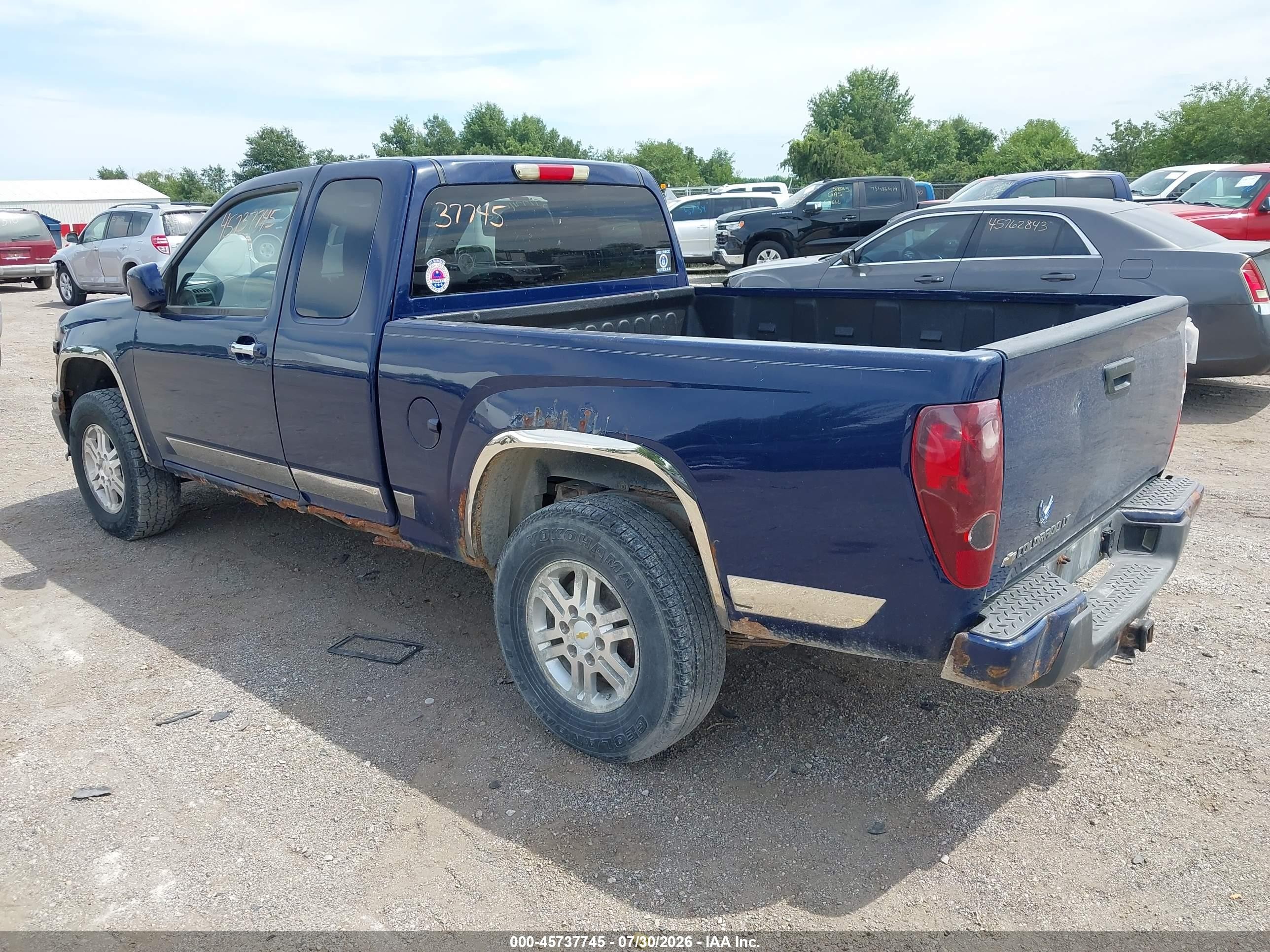 2012 Chevrolet Colorado Lt W/1lt Blue vin: 1GCJTCFE3C8112491