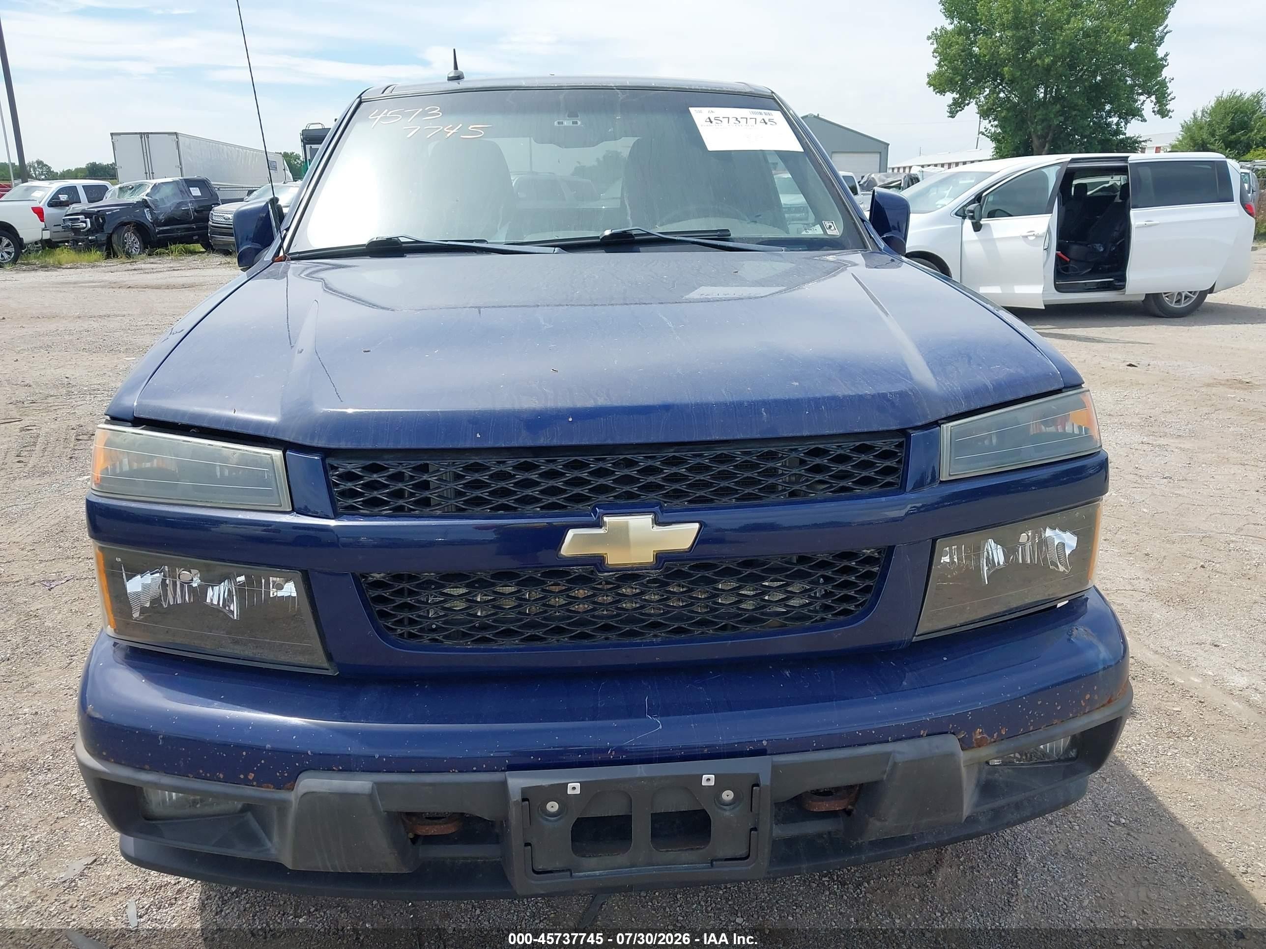 2012 Chevrolet Colorado Lt W/1lt Blue vin: 1GCJTCFE3C8112491