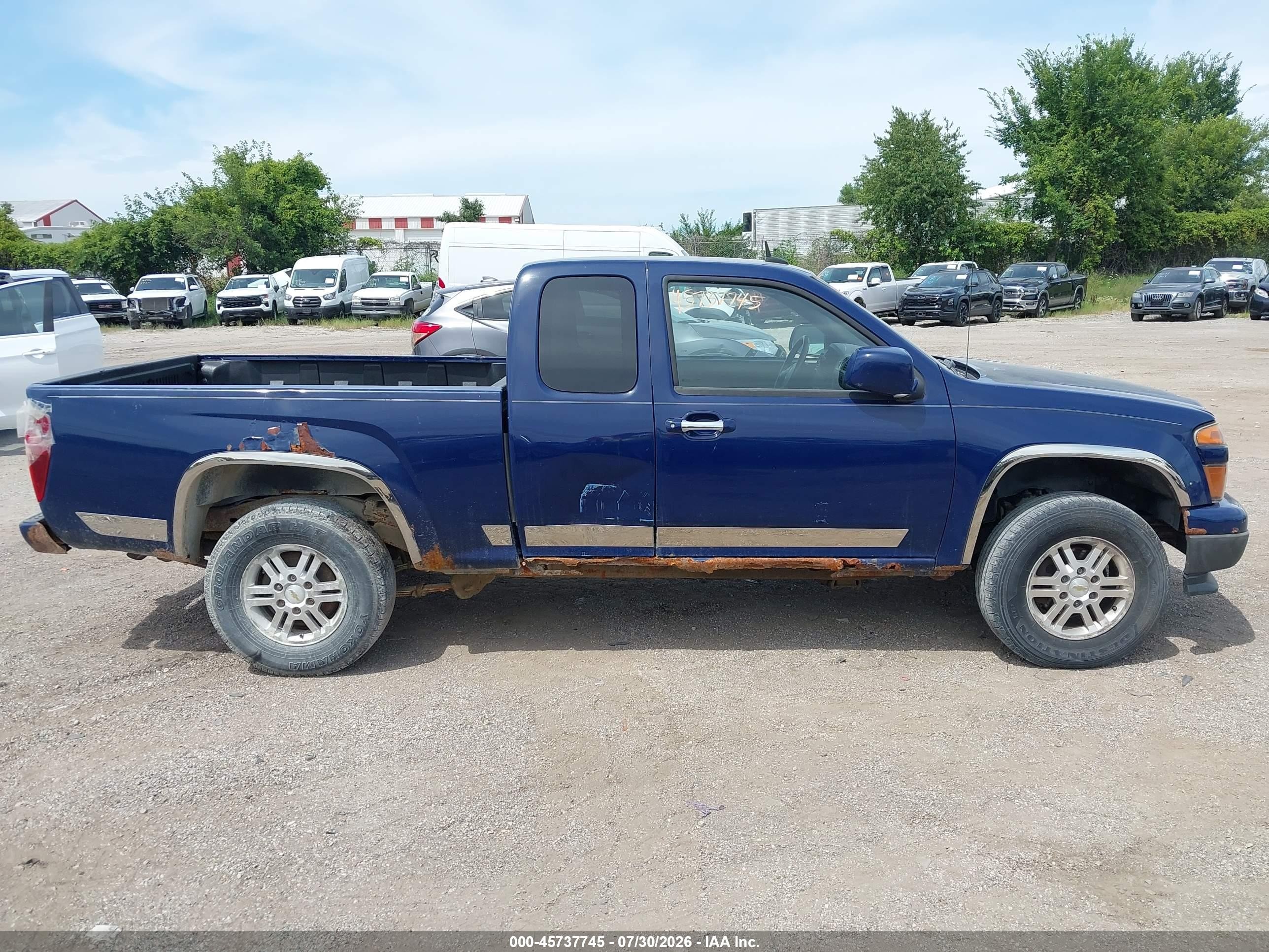 2012 Chevrolet Colorado Lt W/1lt Blue vin: 1GCJTCFE3C8112491