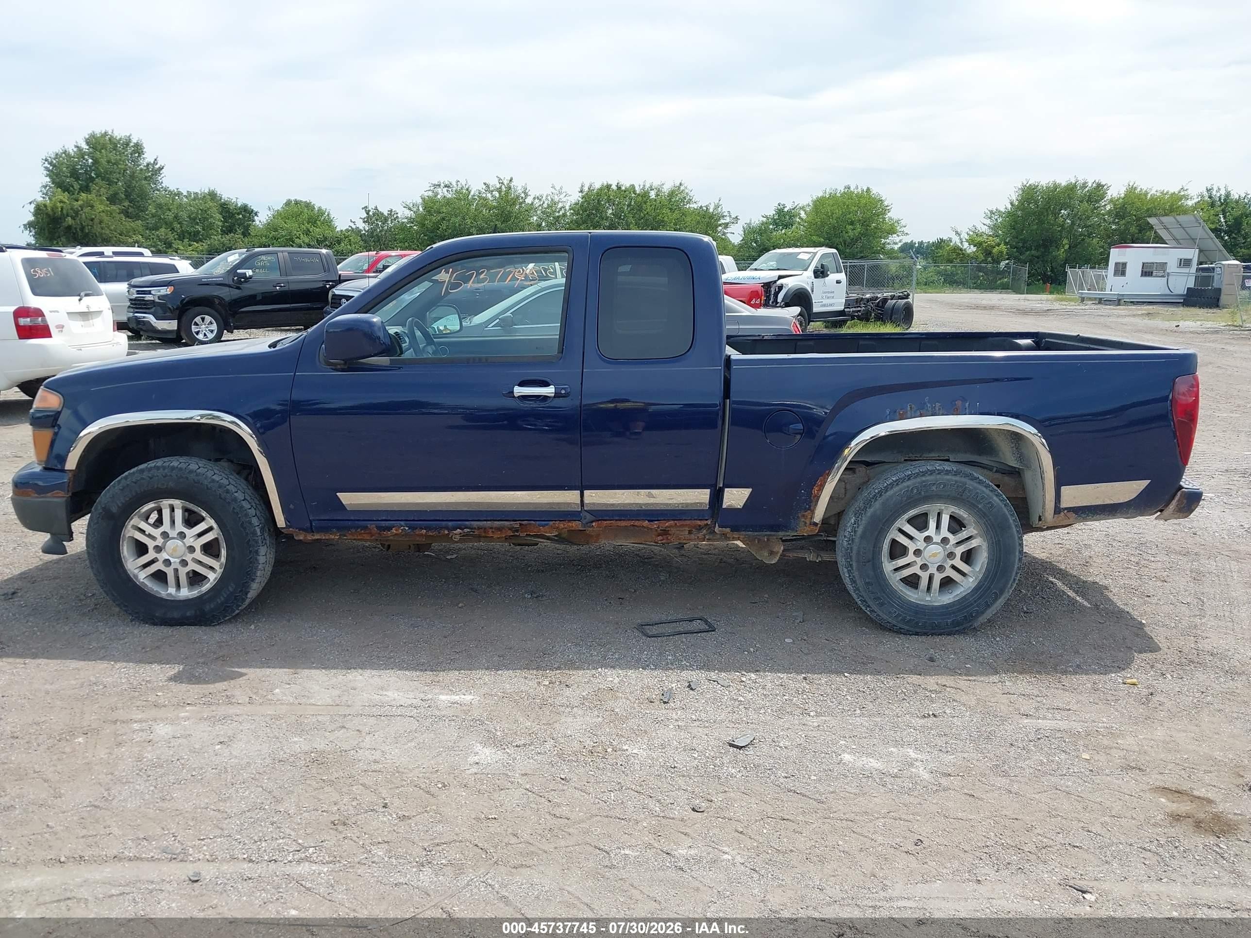 2012 Chevrolet Colorado Lt W/1lt Blue vin: 1GCJTCFE3C8112491
