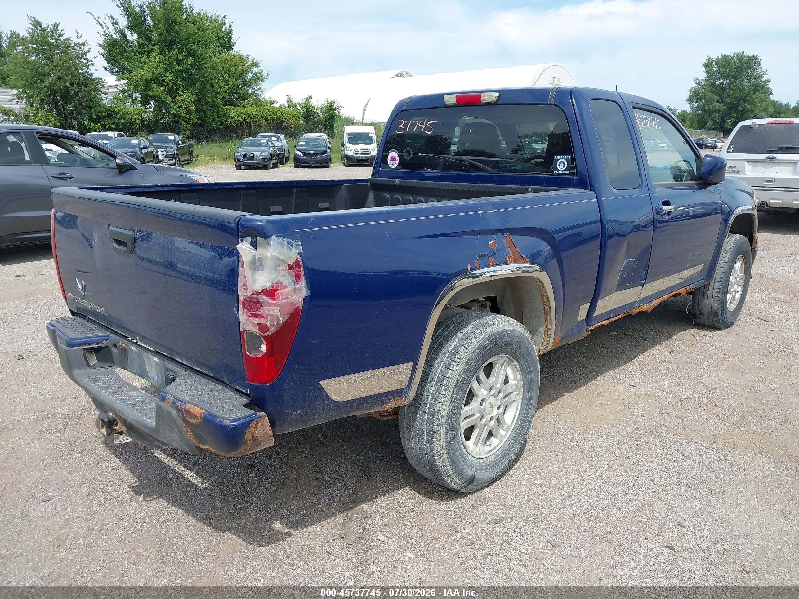 2012 Chevrolet Colorado Lt W/1lt Blue vin: 1GCJTCFE3C8112491