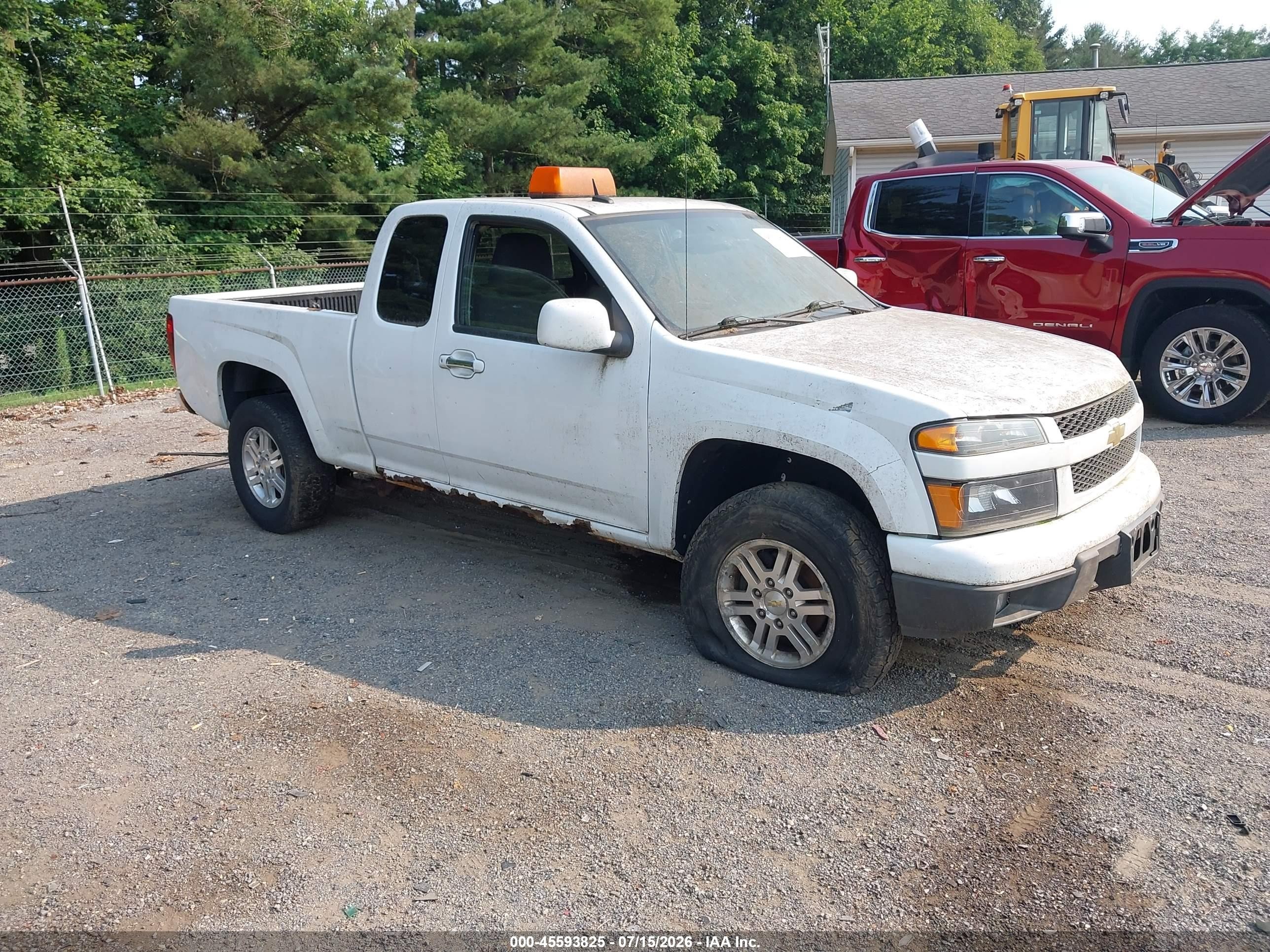 2012 Chevrolet Colorado Lt W/1lt White vin: 1GCJTCFE4C8167905