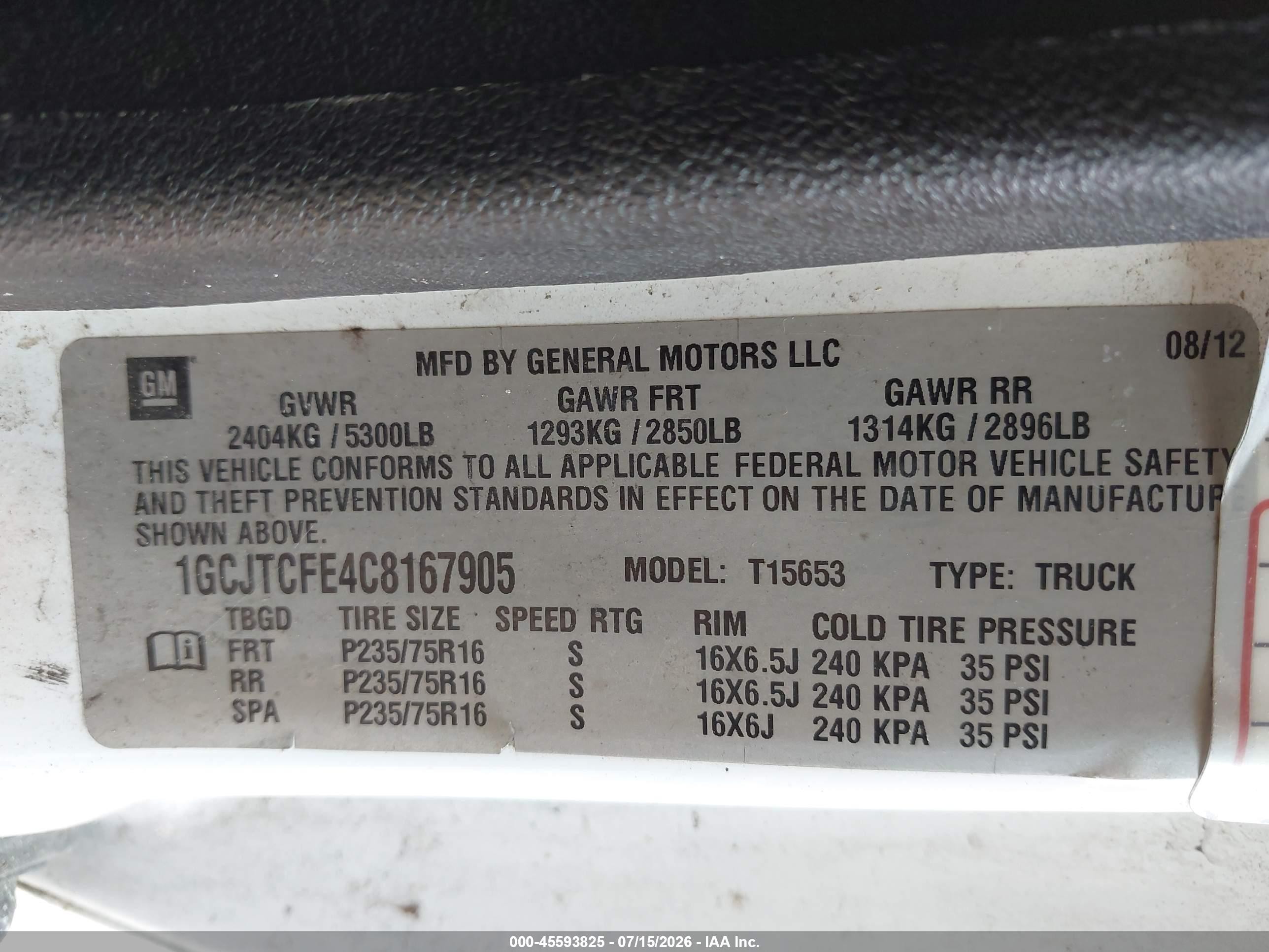 2012 Chevrolet Colorado Lt W/1lt White vin: 1GCJTCFE4C8167905